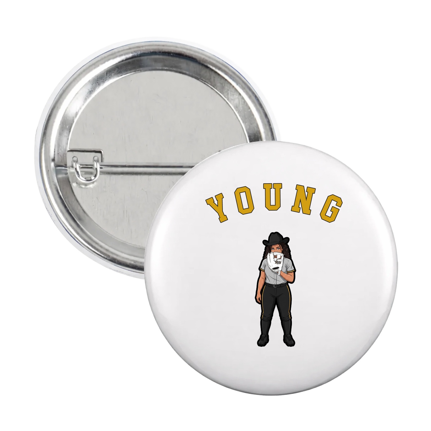 Game Day Button — Shirsey Arch in White