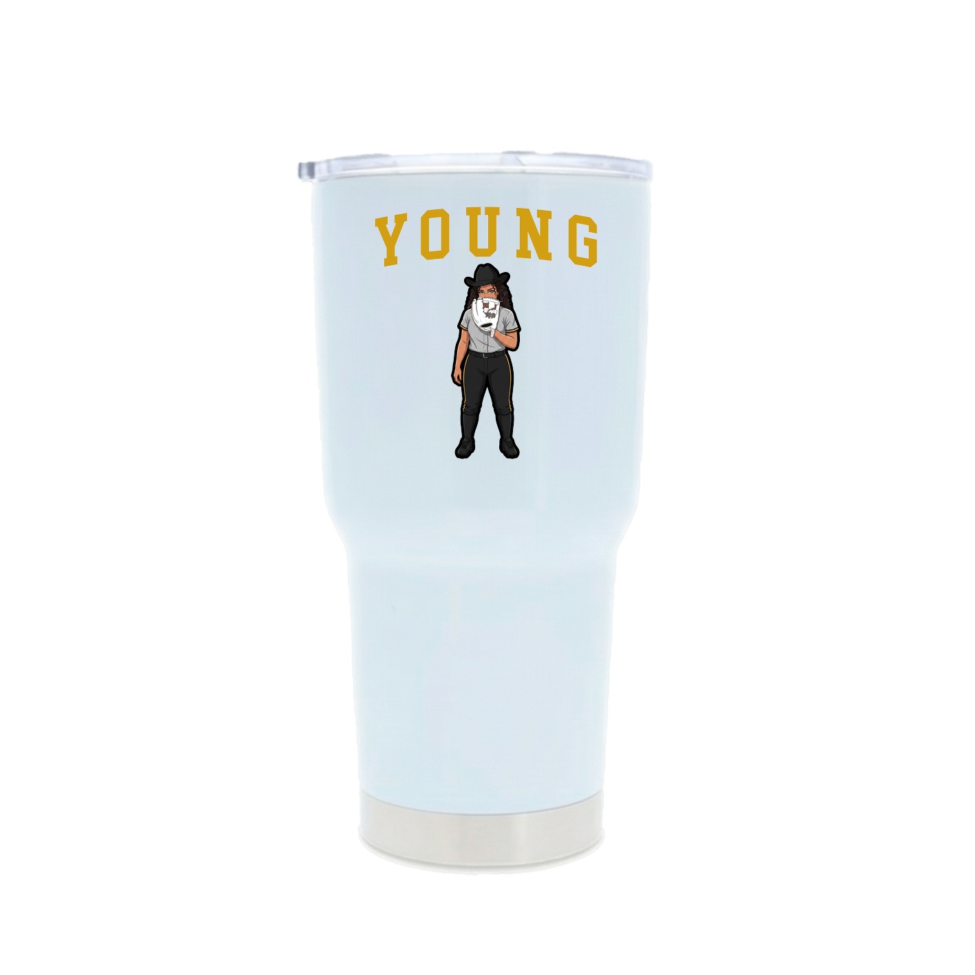 30oz Stainless Steel Tumbler — Shirsey in White