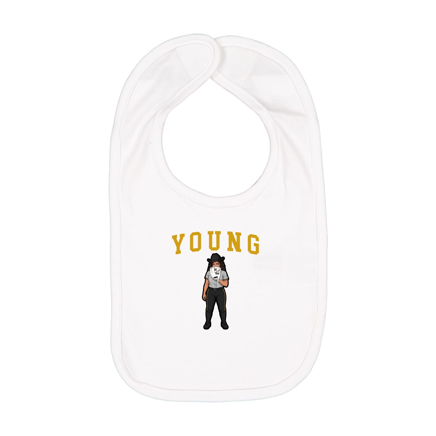 Infant Bib — Shirsey in White