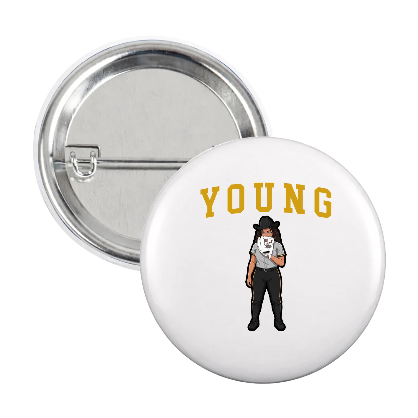 Game Day Button — Shirsey in White