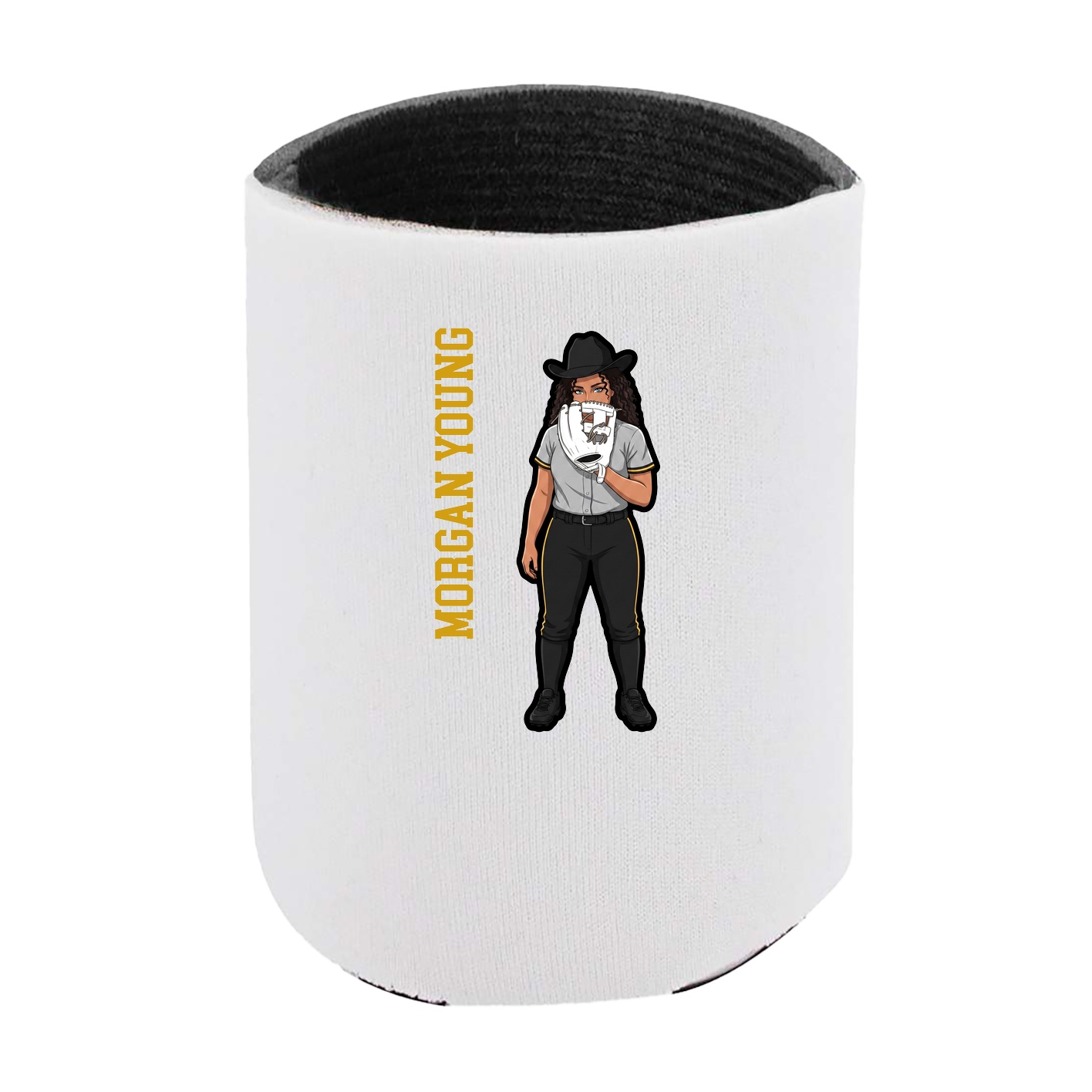 Can Holder — Name Vertical in White
