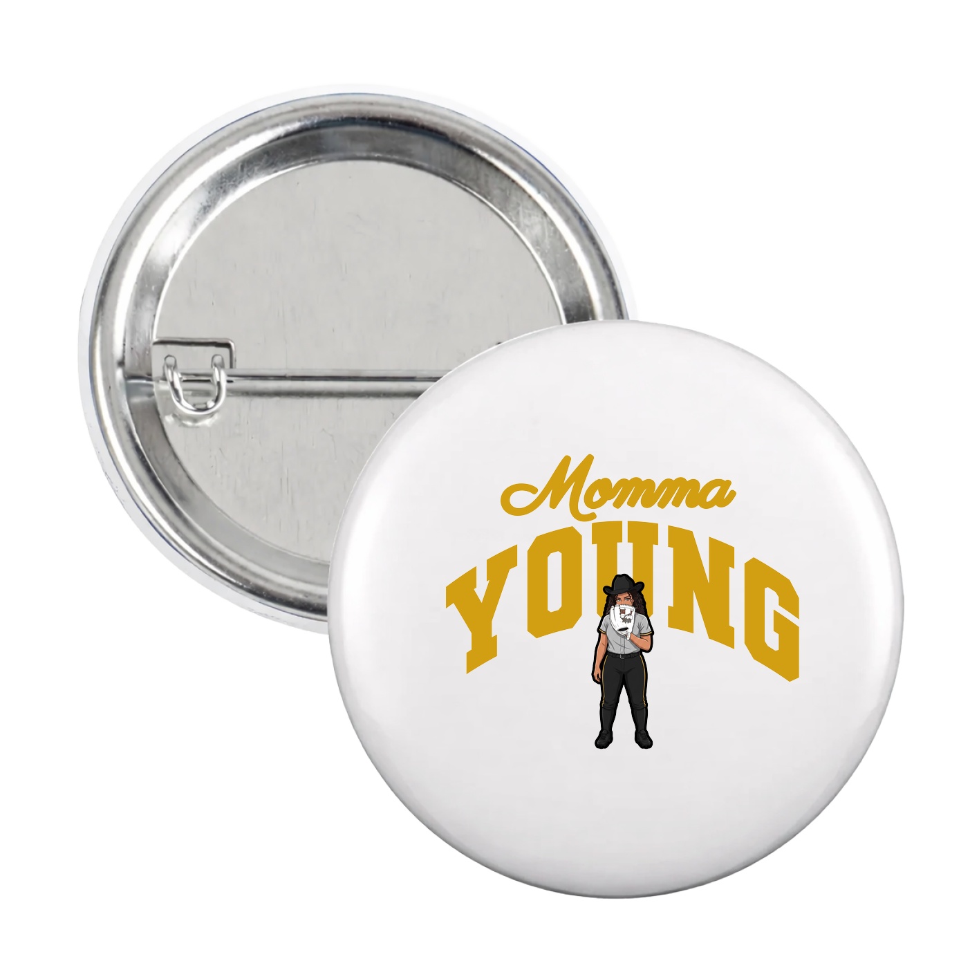 Game Day Button — Mothers Day Arch in White