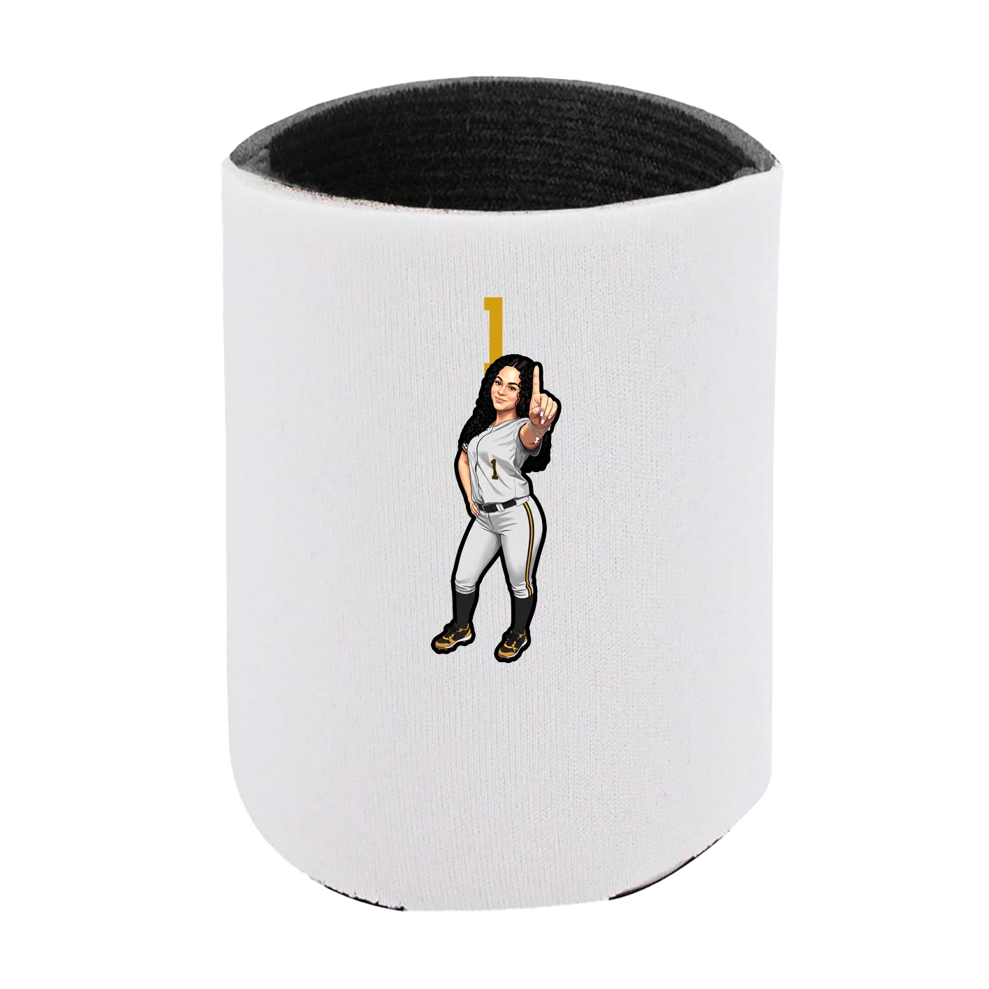 Can Holder — Number Top in White