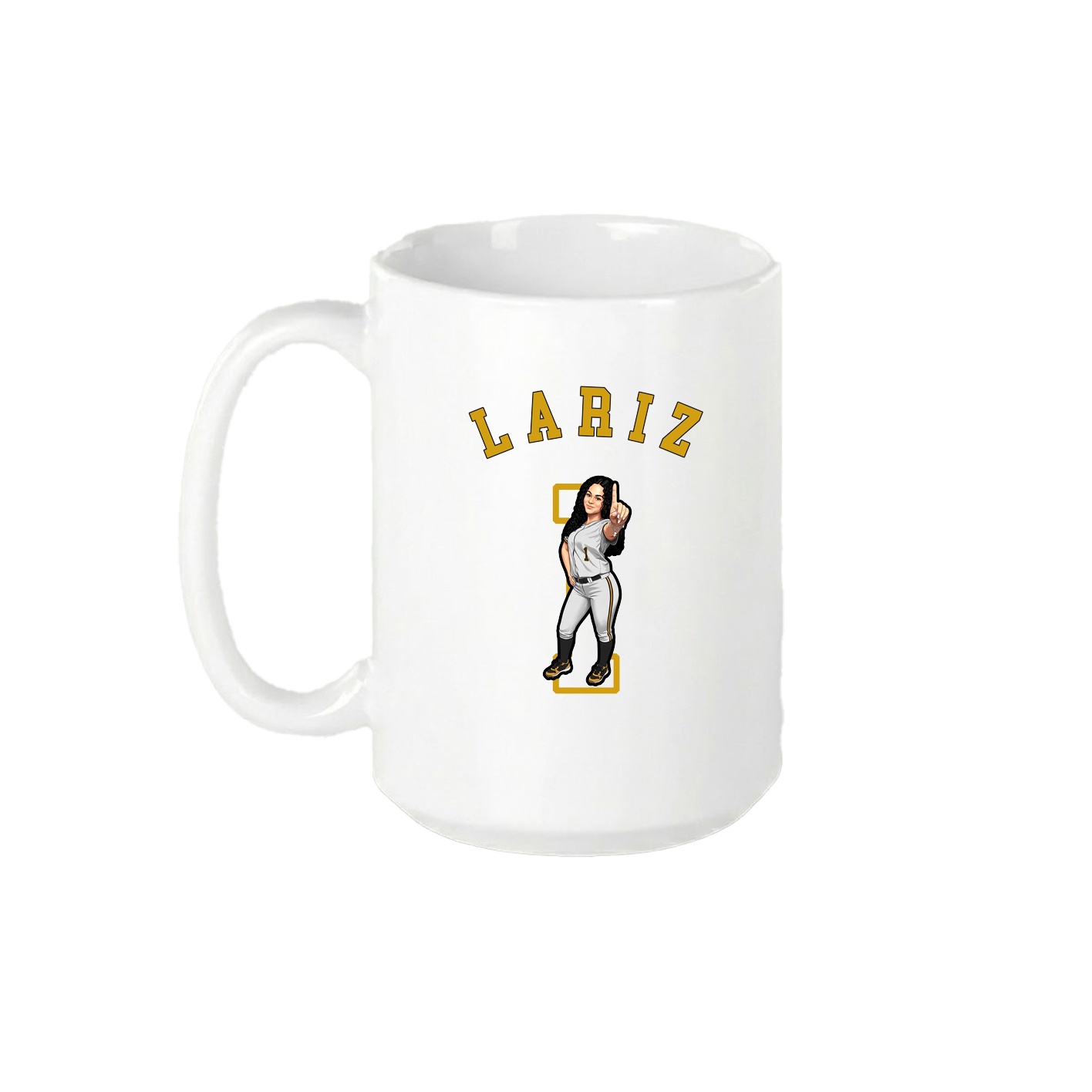 15oz Coffee Mug — Shirsey Arch in White