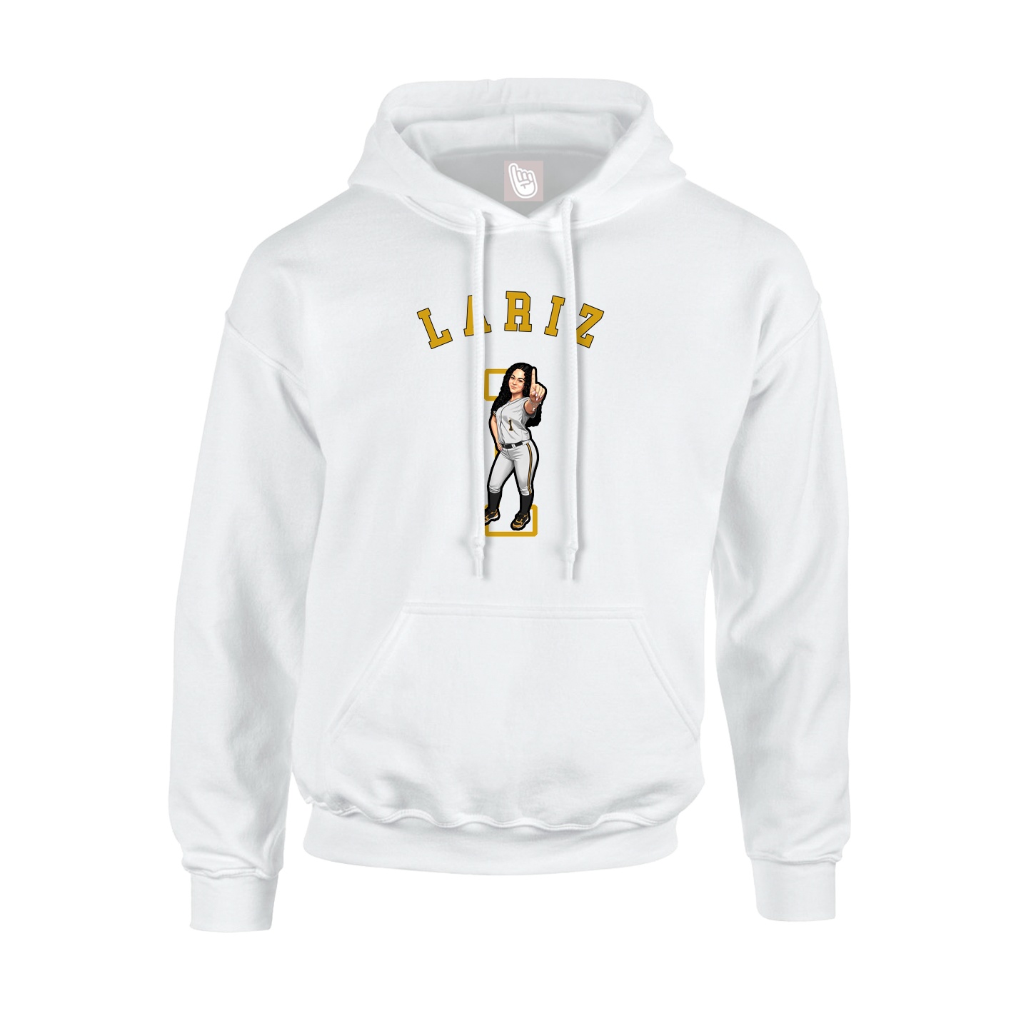 Hoodie — Shirsey Arch in White