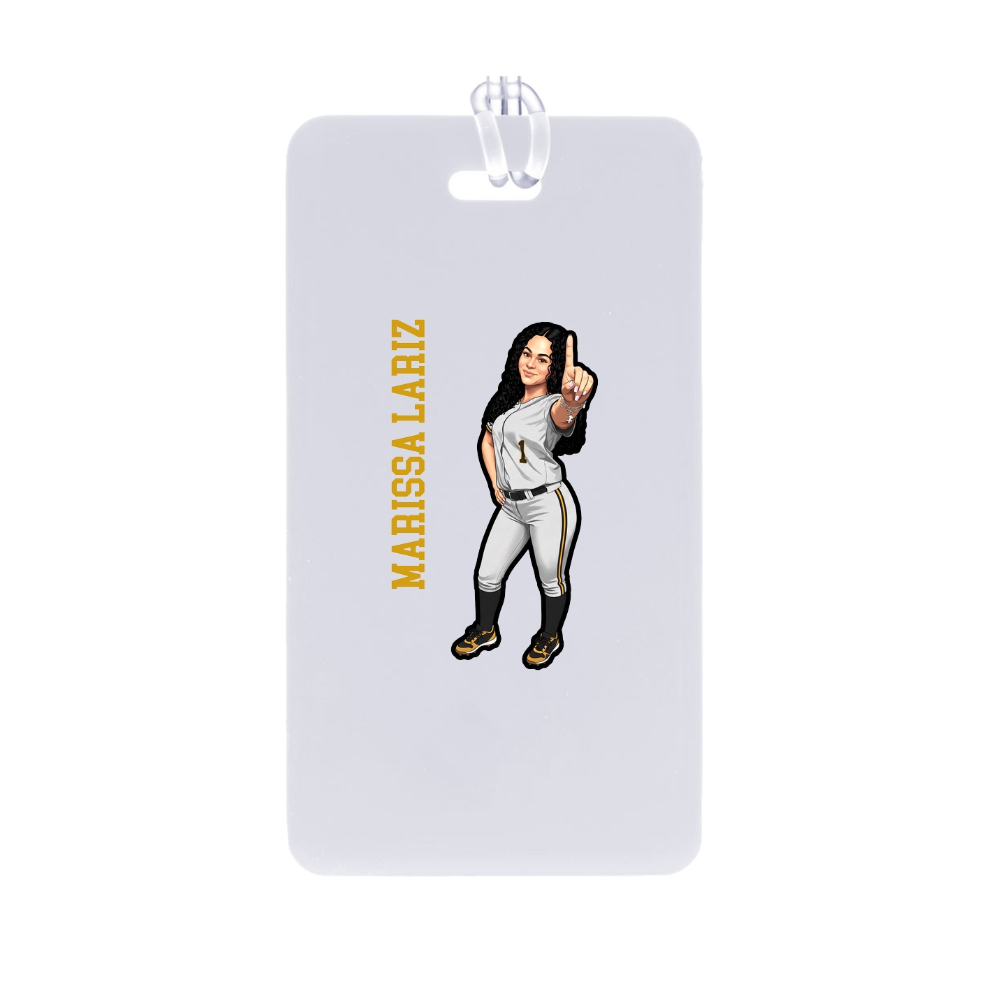 Bag Tag — Name Vertical in Classic