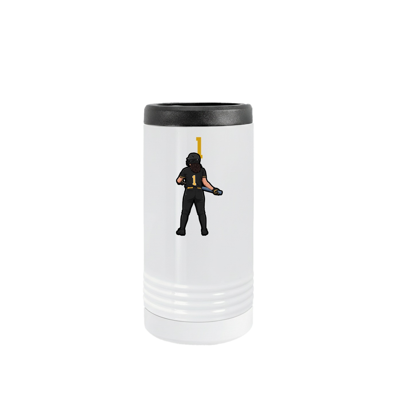 Slim Beverage Holder — Number Top in White