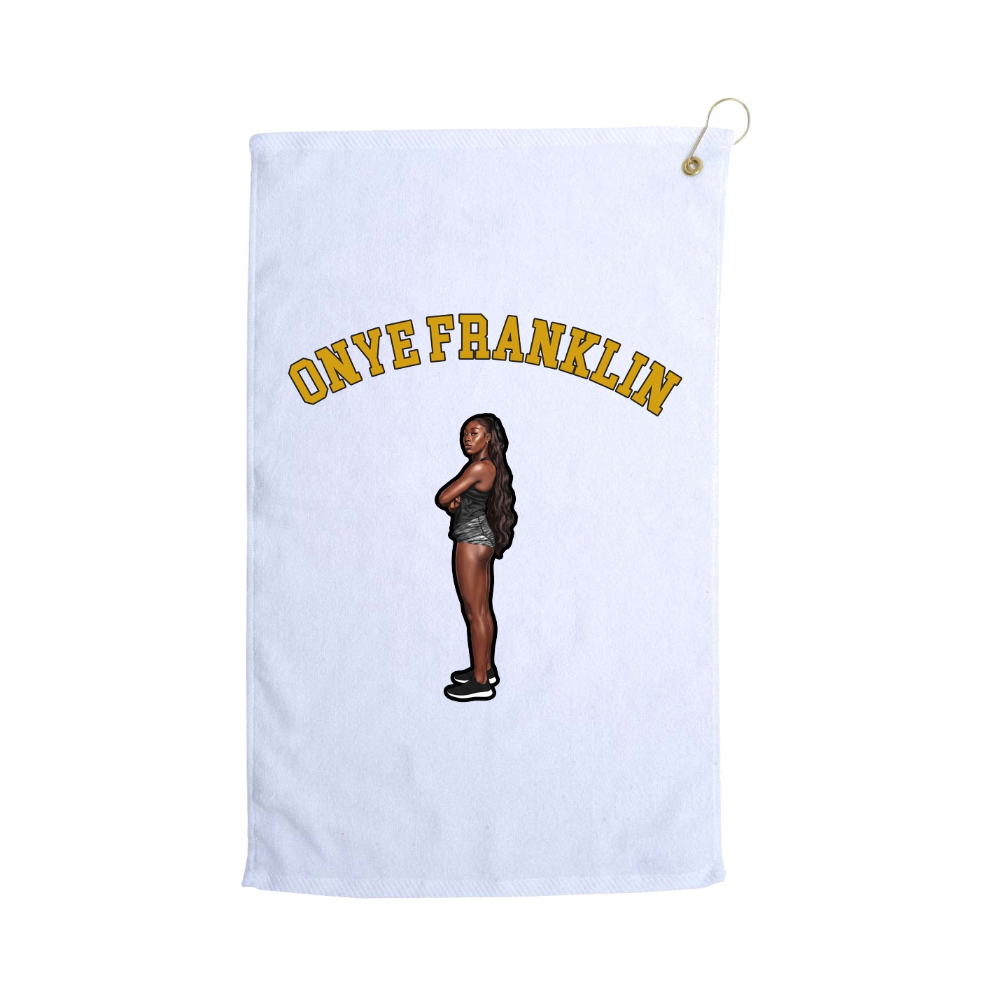 Golf Towel — Shirsey Arch in White
