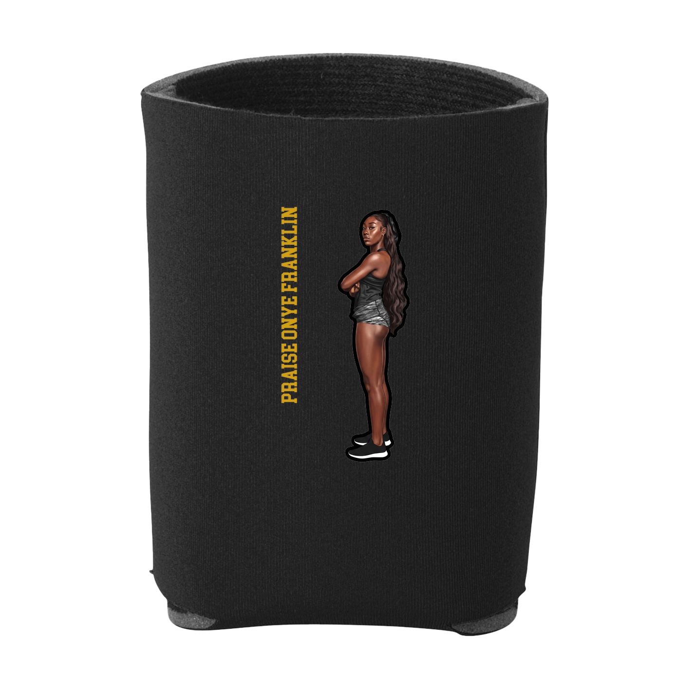 Can Holder — Name Vertical in Black