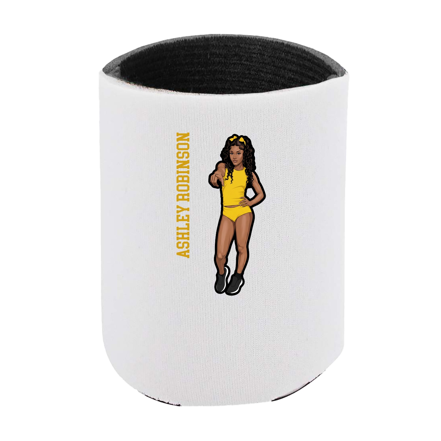 Can Holder — Name Vertical in White