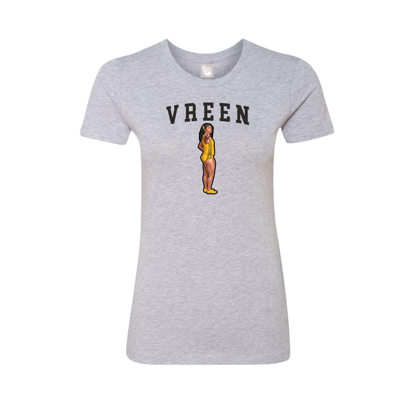 Fitted Women's Tee — Shirsey in Grey