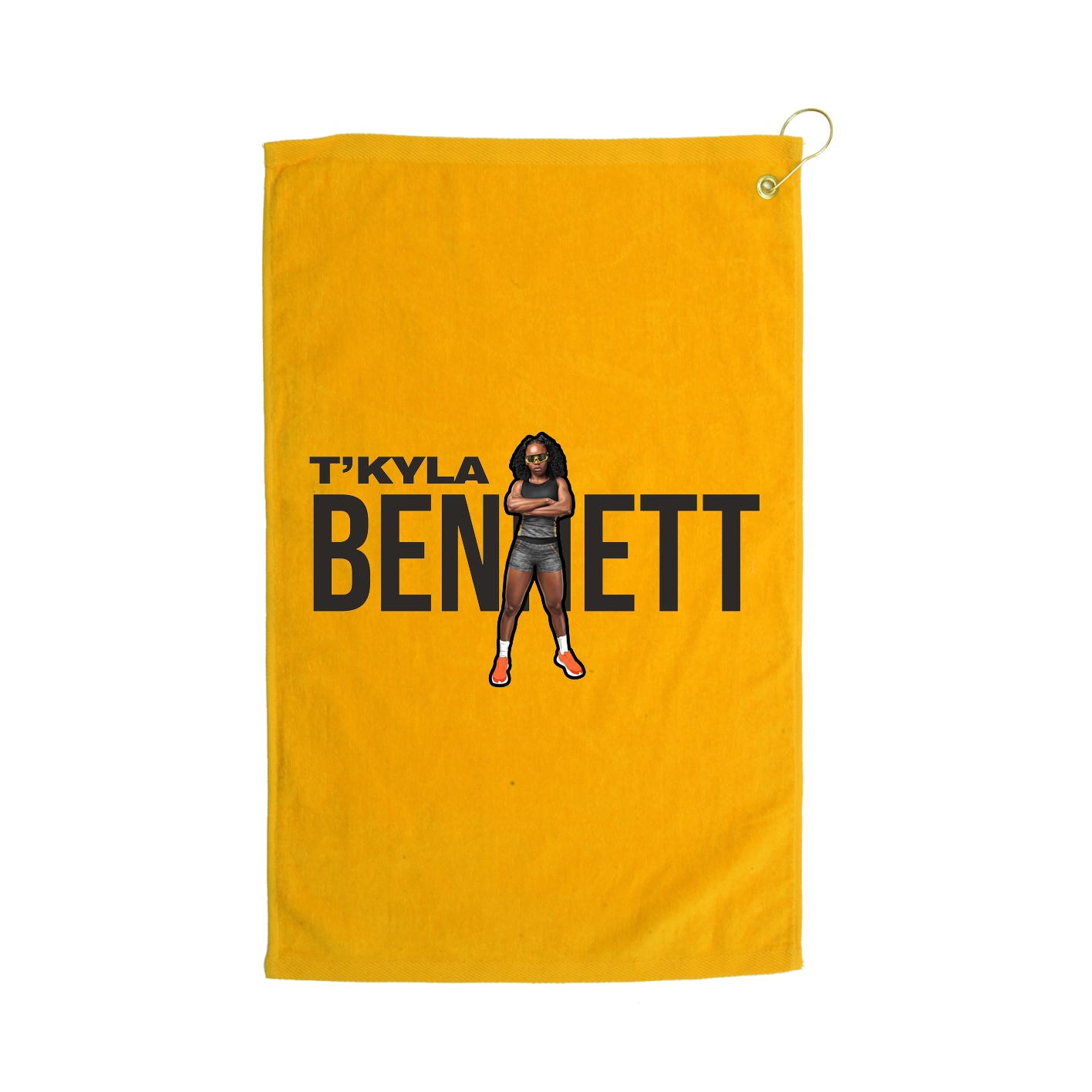 Golf Towel — Player Name in Gold