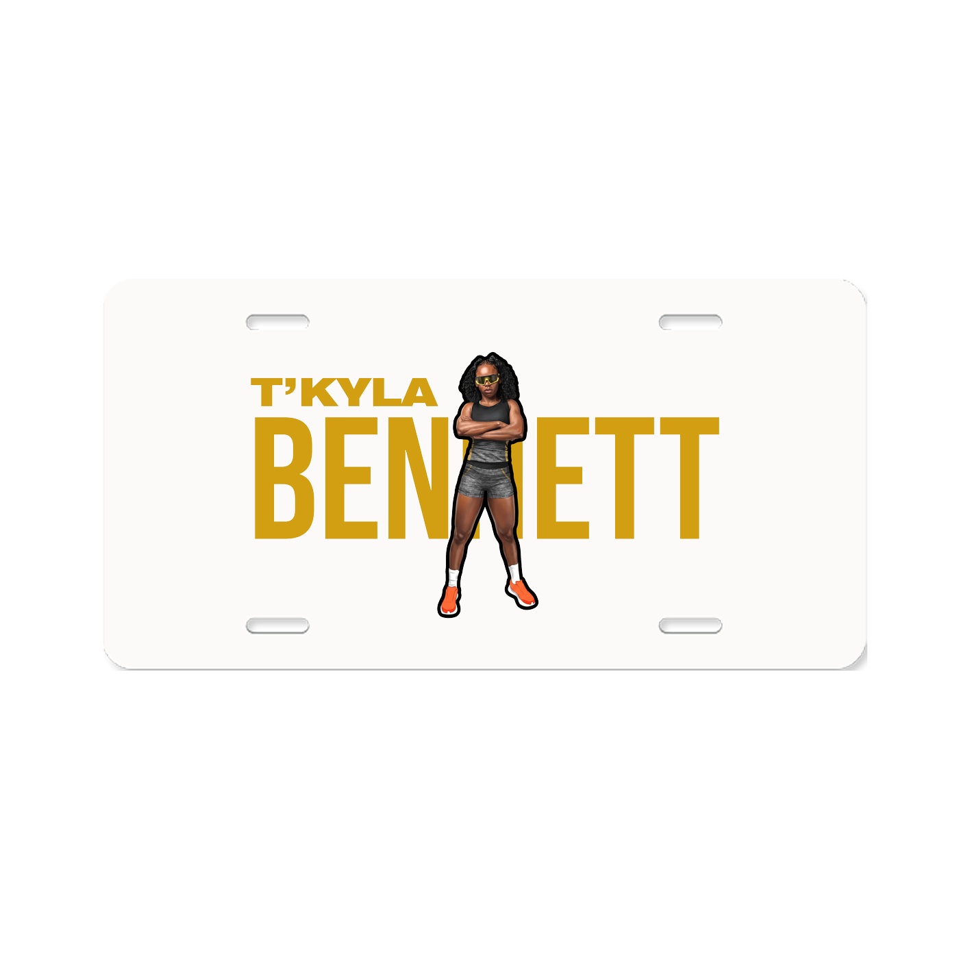 License Plate — Player Name in Classic