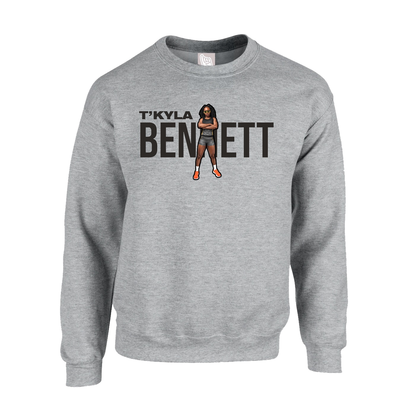 Fleece Crew — Player Name in Grey