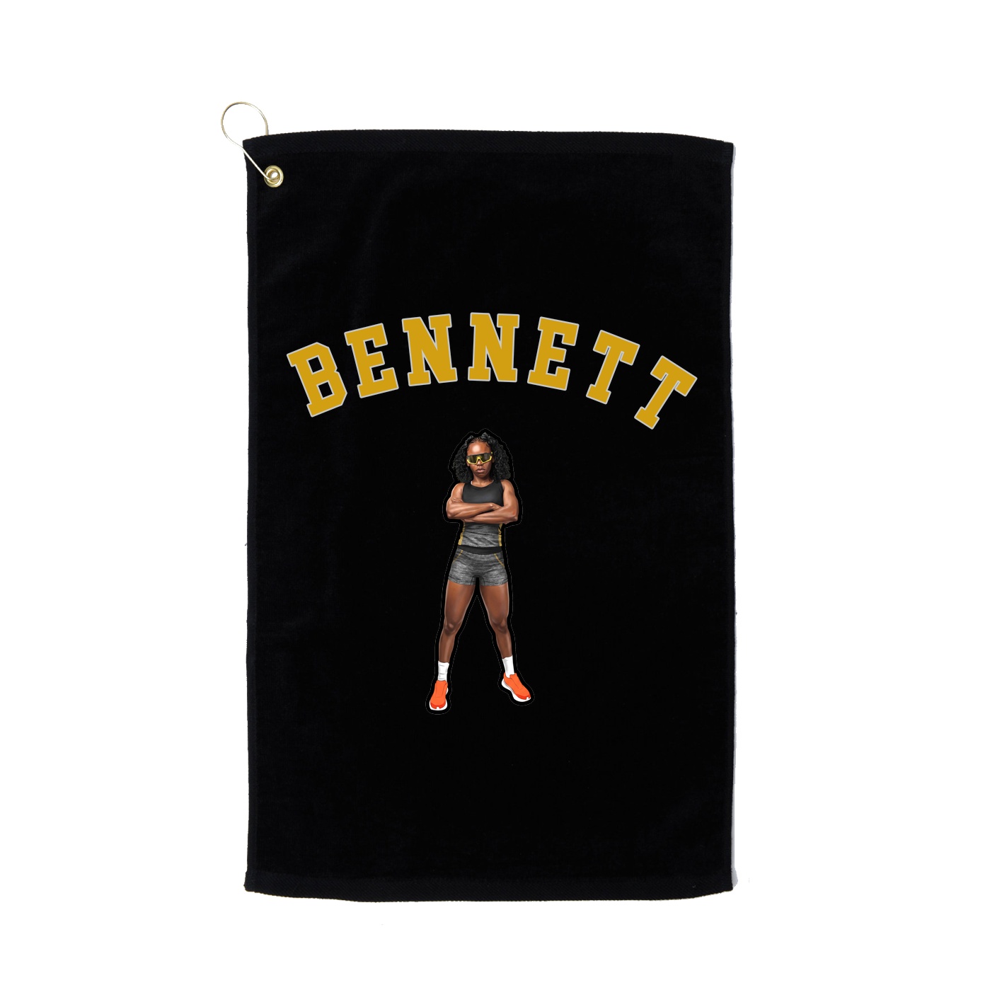 Golf Towel — Shirsey Arch in Black