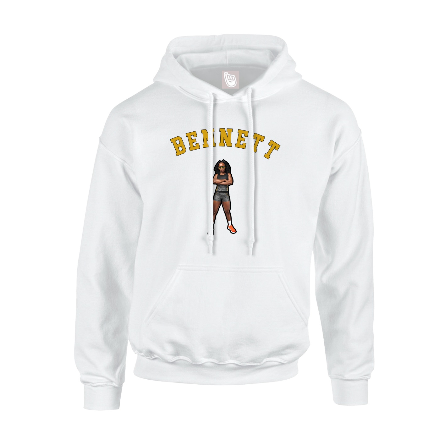 Hoodie — Shirsey Arch in White