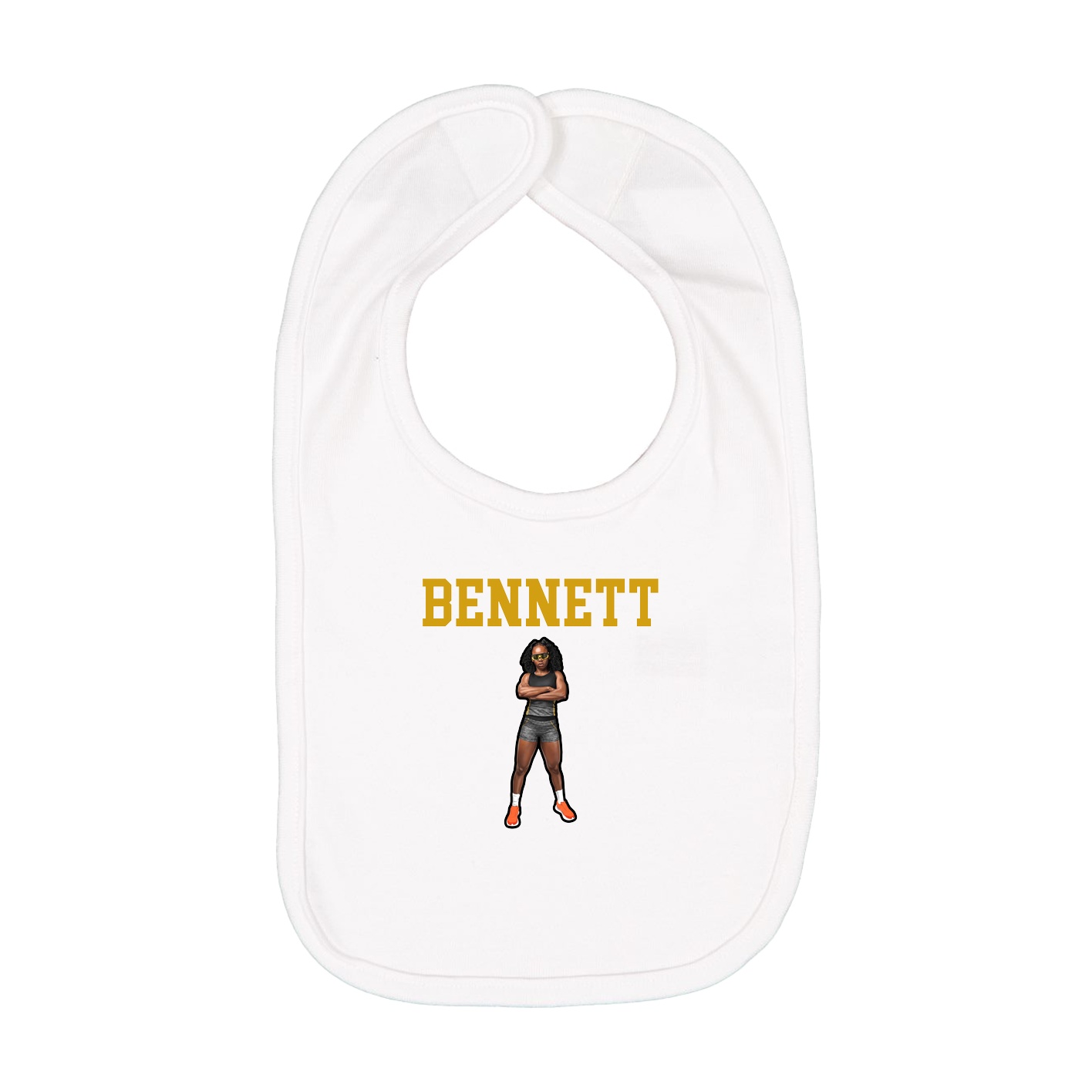 Infant Bib — Shirsey in White