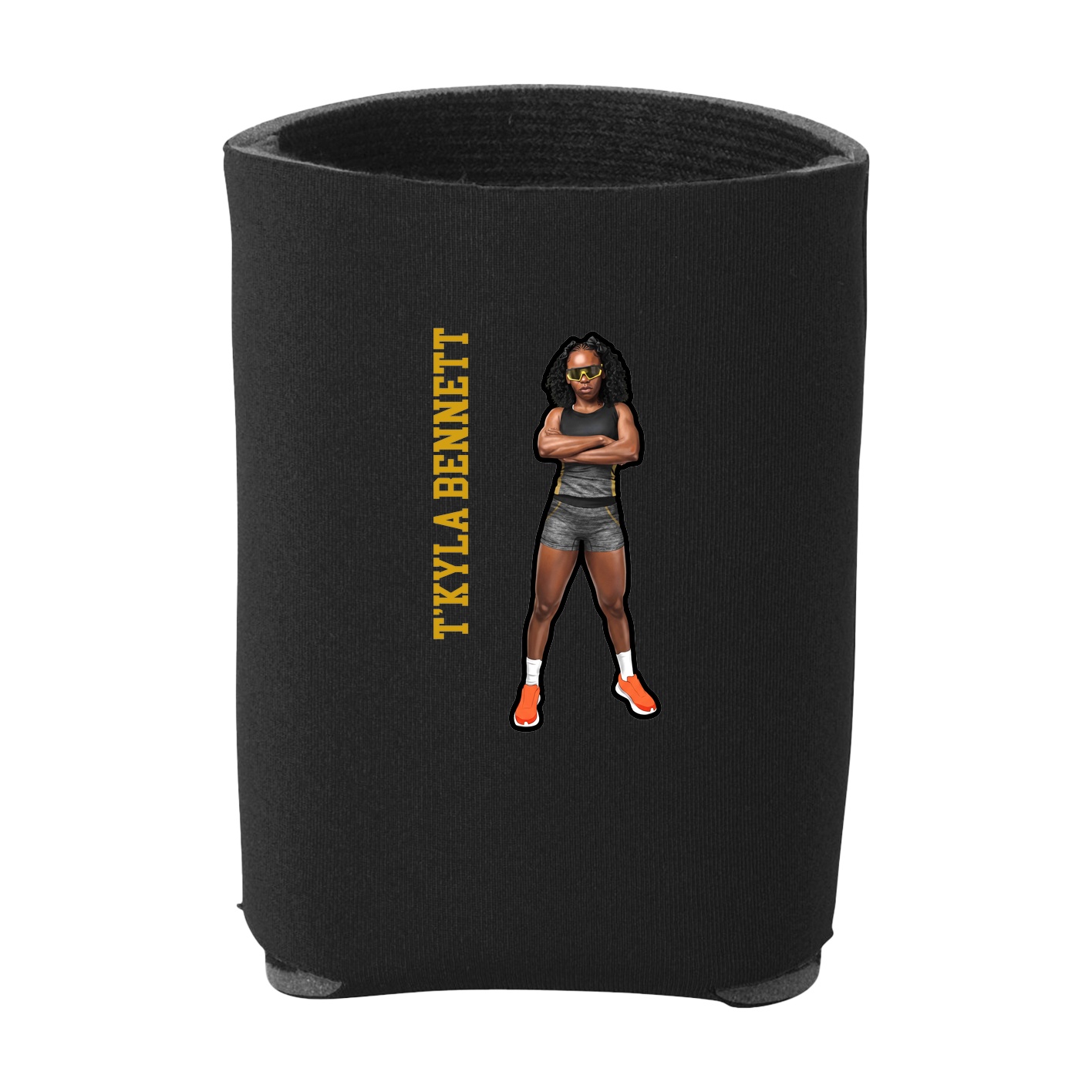 Can Holder — Name Vertical in Black