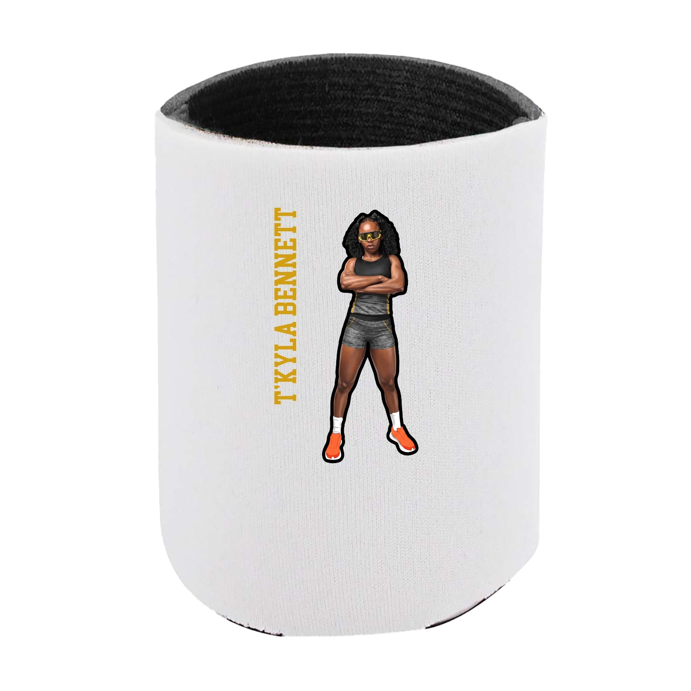 Can Holder — Name Vertical in White