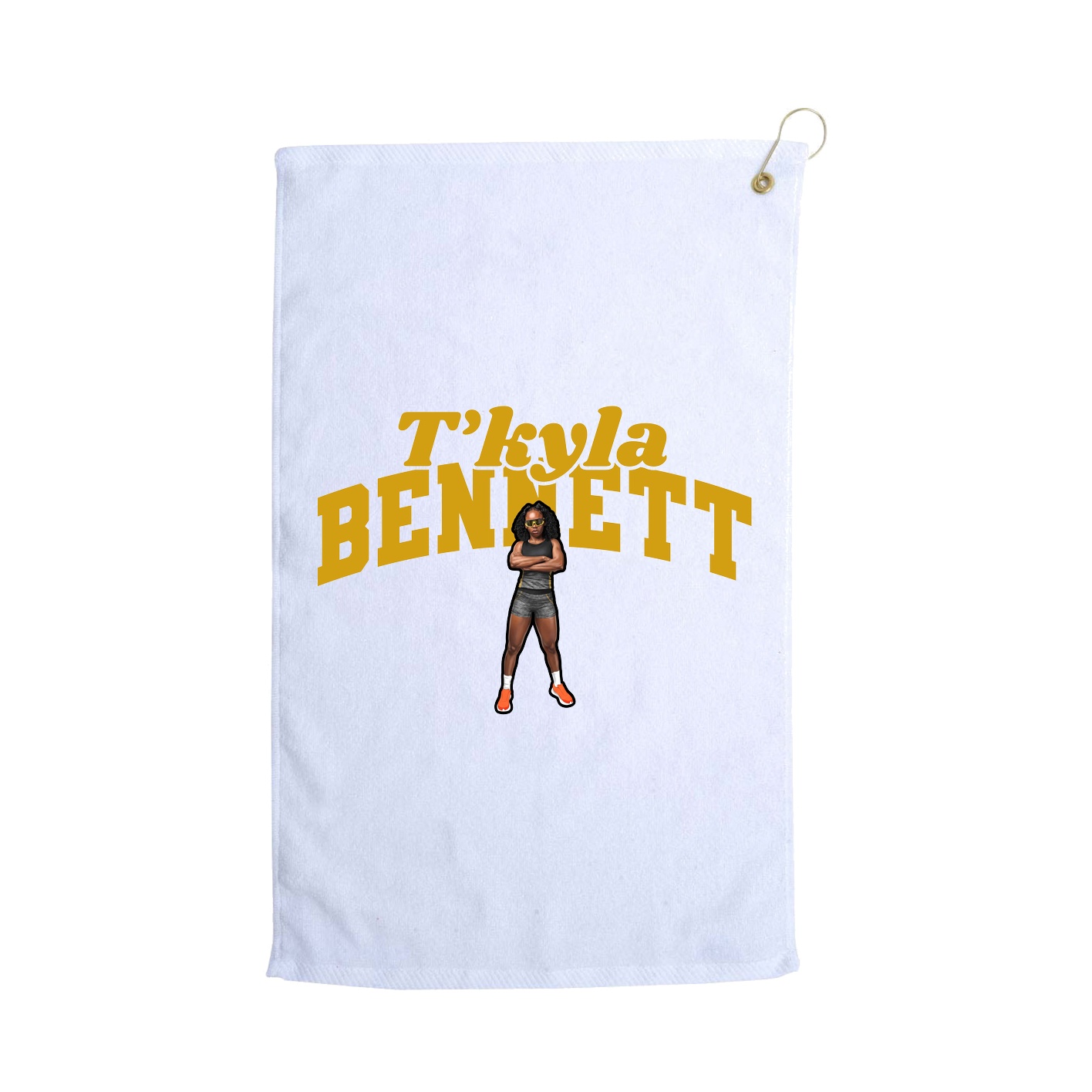 Golf Towel — Signature Arch in White