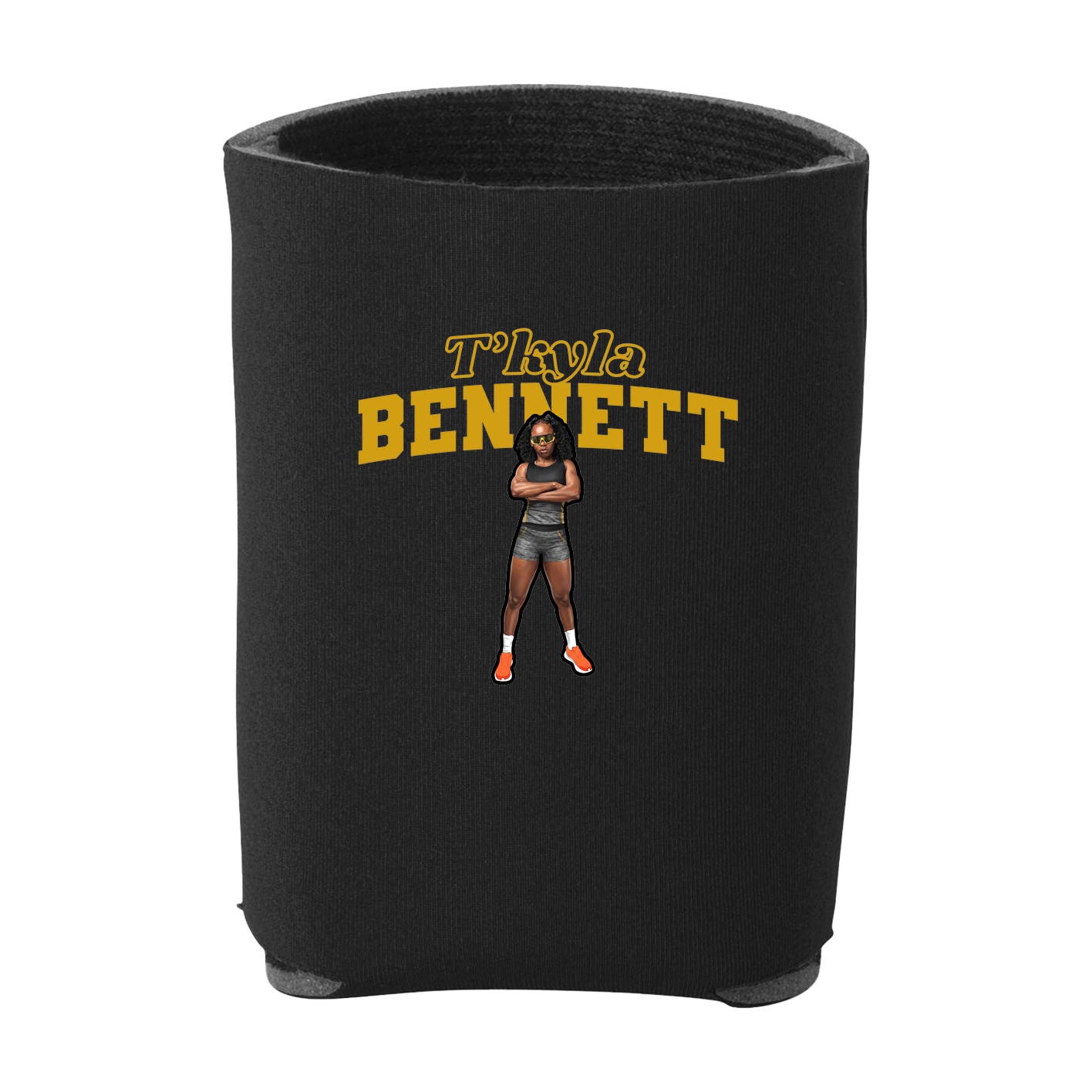Can Holder — Name Arch in Black