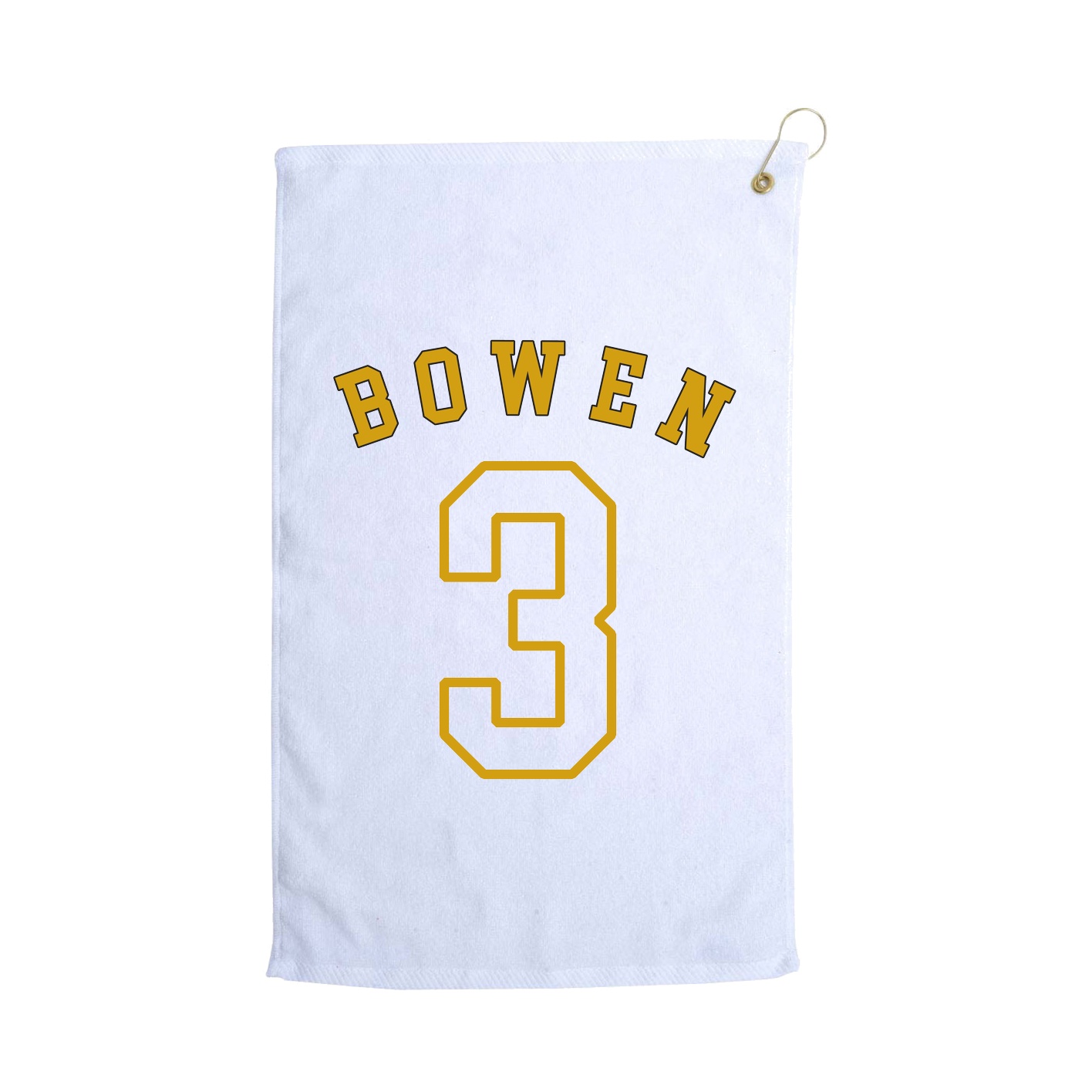 Golf Towel — Shirsey Arch in White