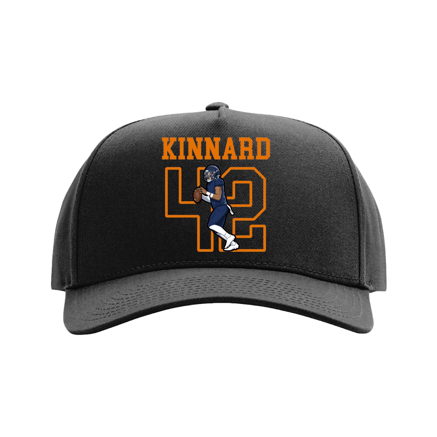 Full Fabric Five-Panel Champ Cap — Shirsey in Black