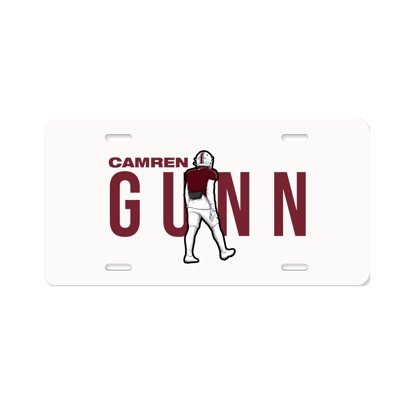License Plate — Player Name in Classic