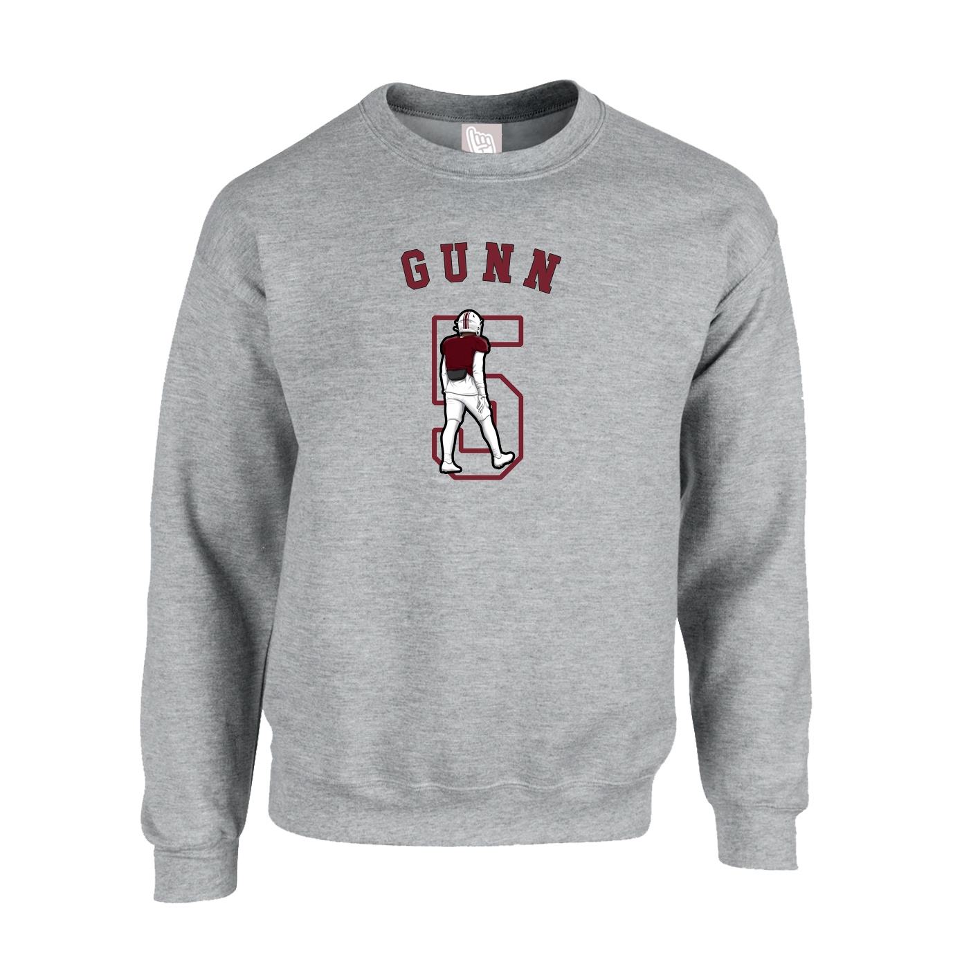 Fleece Crew — Shirsey Arch in Grey