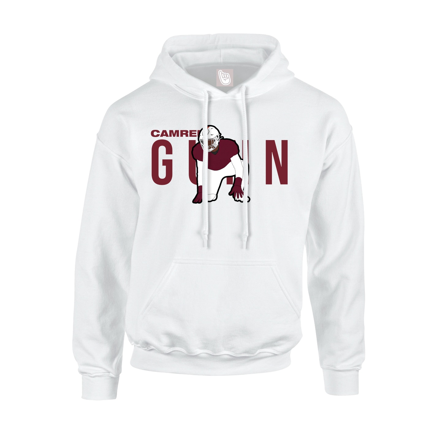 Hoodie — Player Name in White
