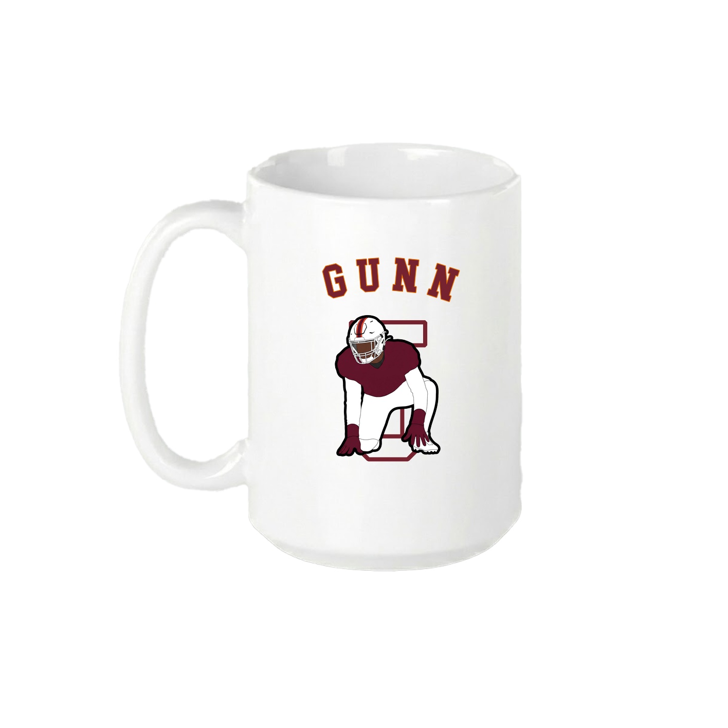 15oz Coffee Mug — Shirsey Arch in White
