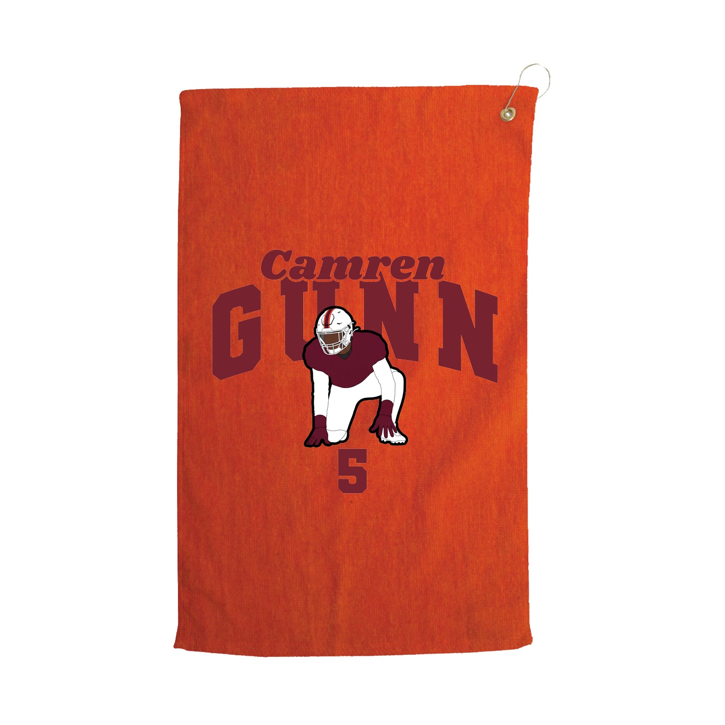Golf Towel — Signature Arch in Orange