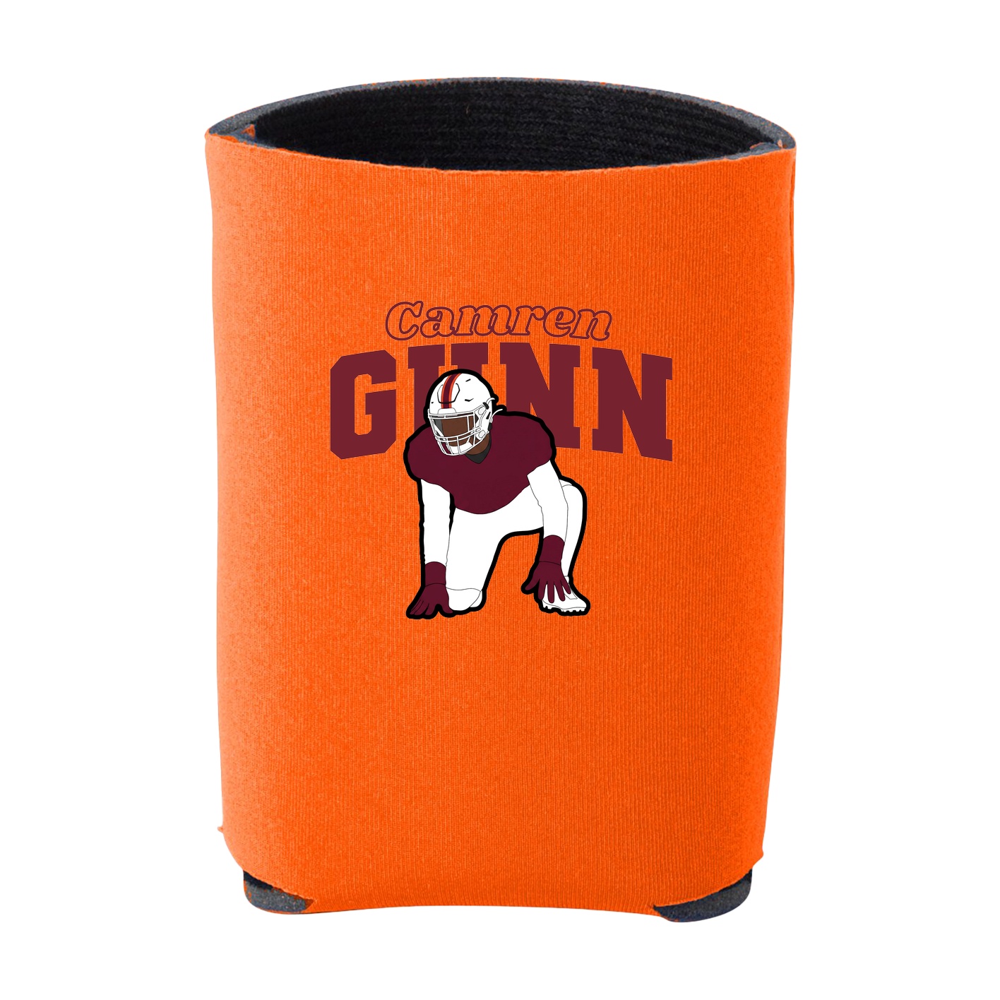 Can Holder — Name Arch in Orange