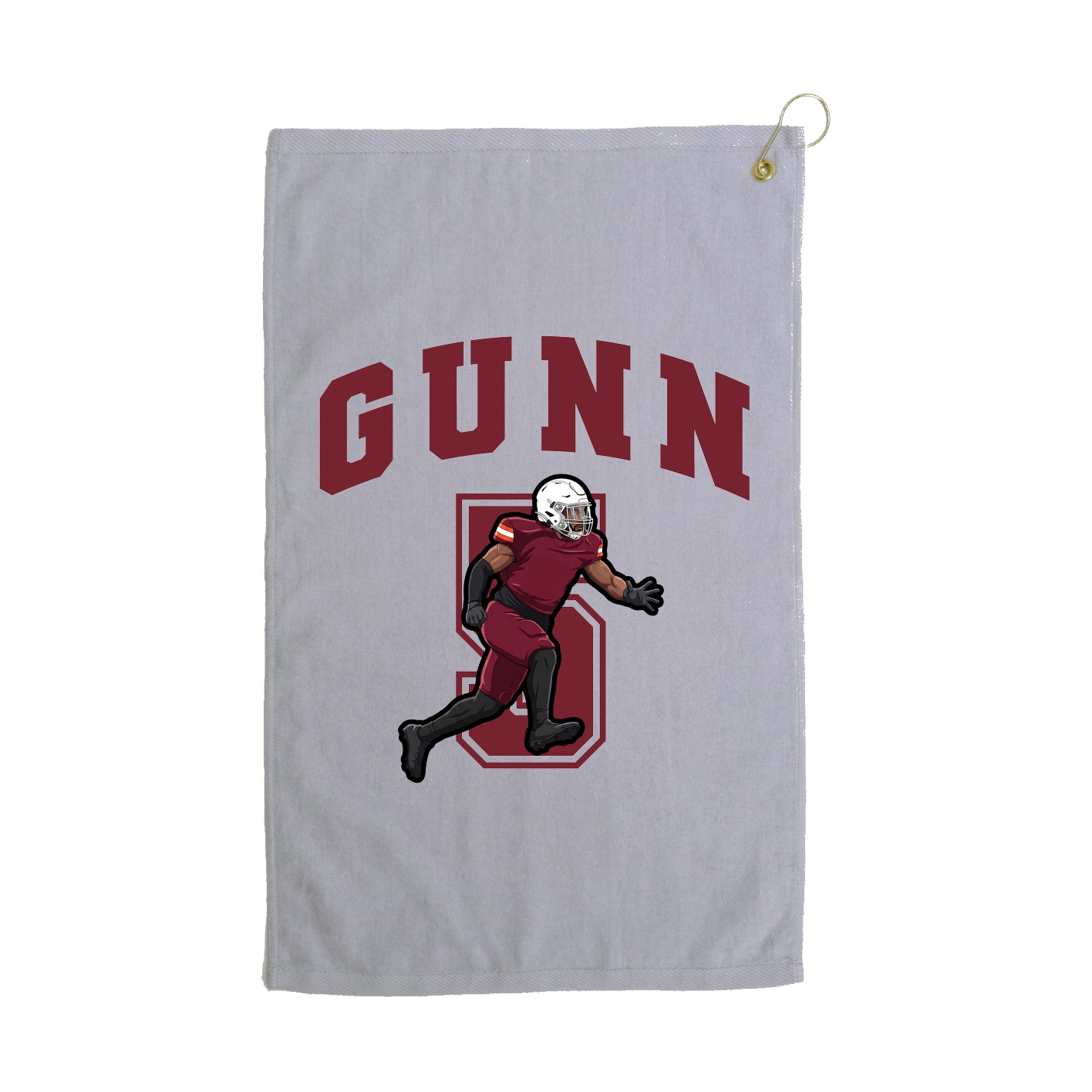 Golf Towel — Number in Grey