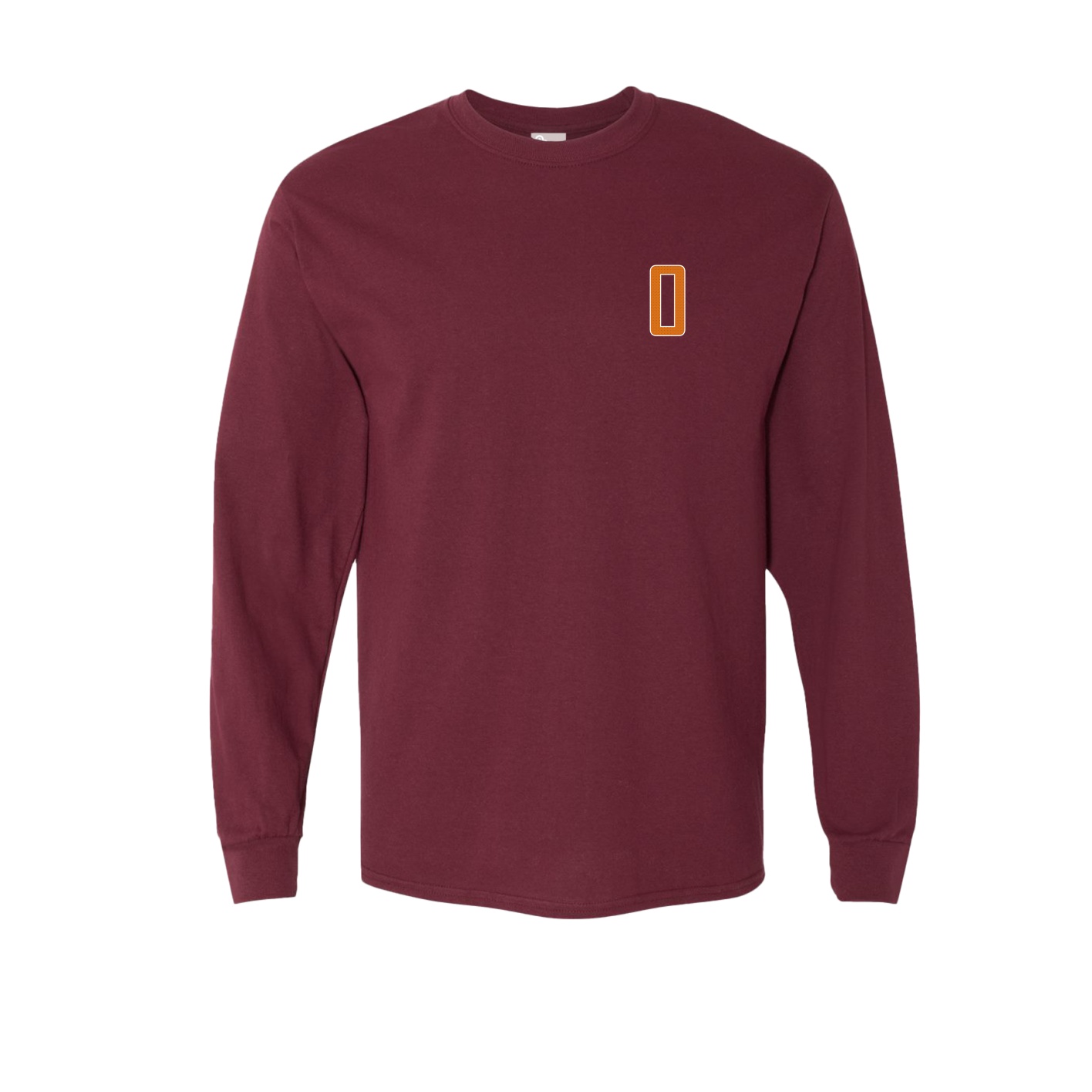 Long Sleeve Tee — Front Shirsy in Maroon