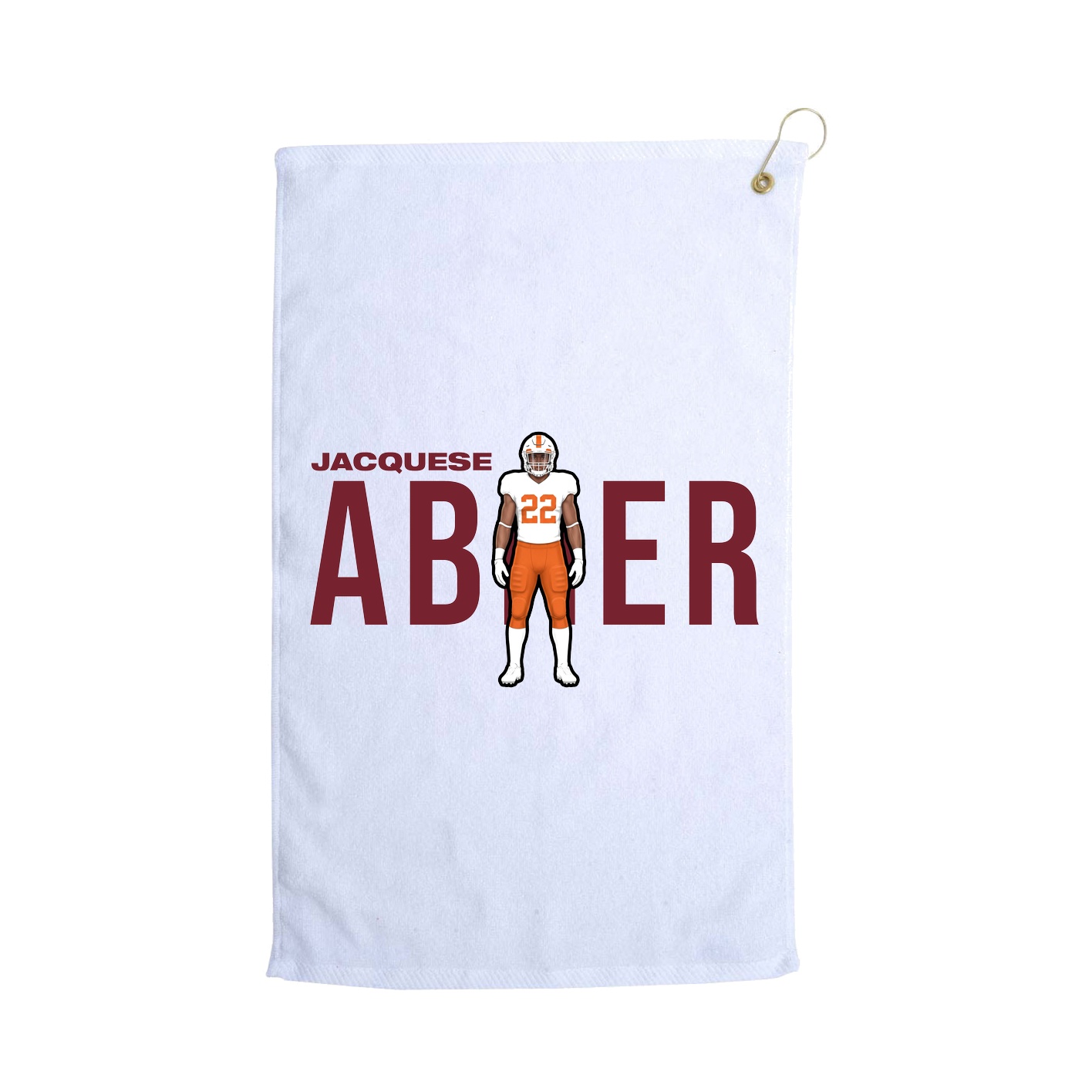 Golf Towel — Player Name in White