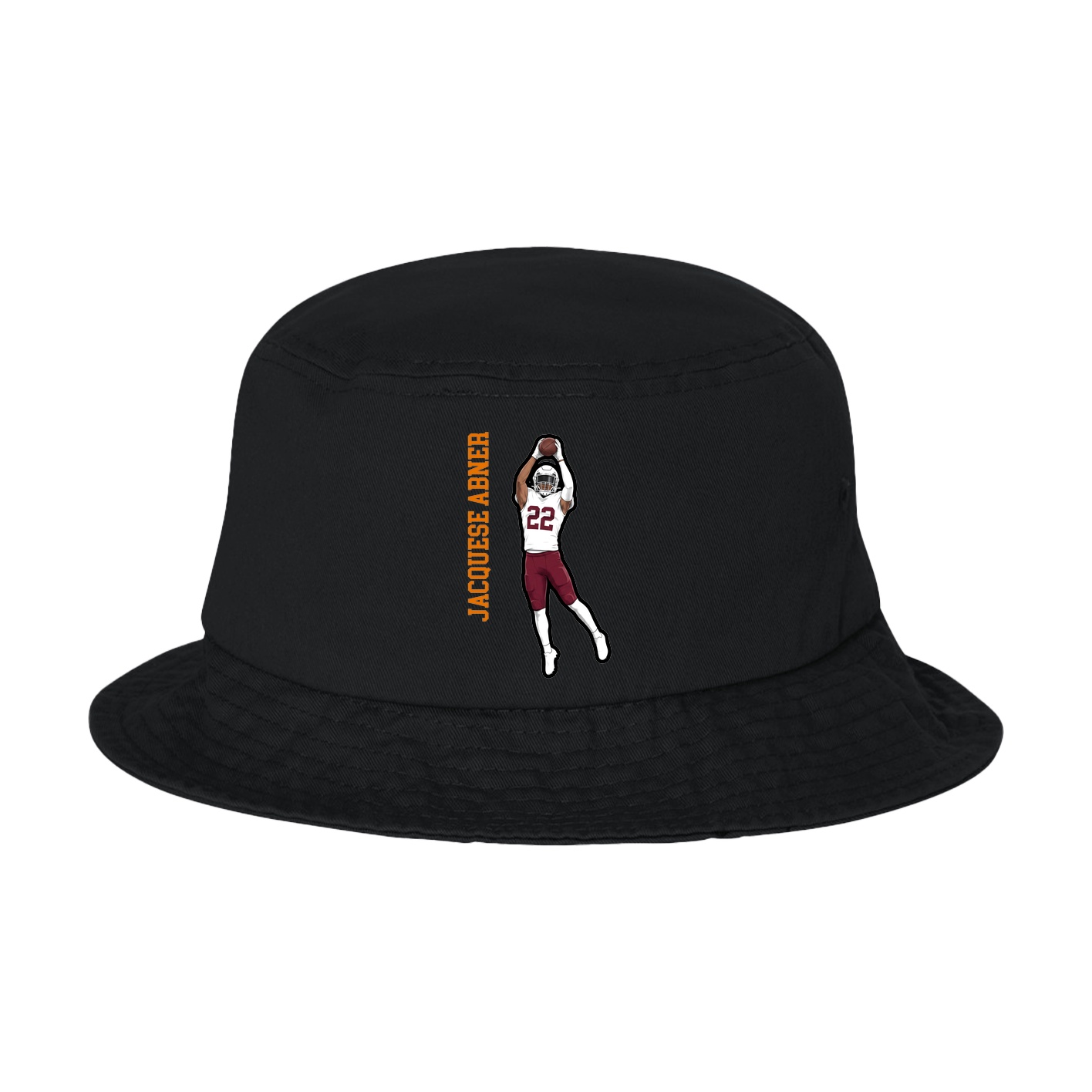 Bucket Cap — Name Vertical in Black