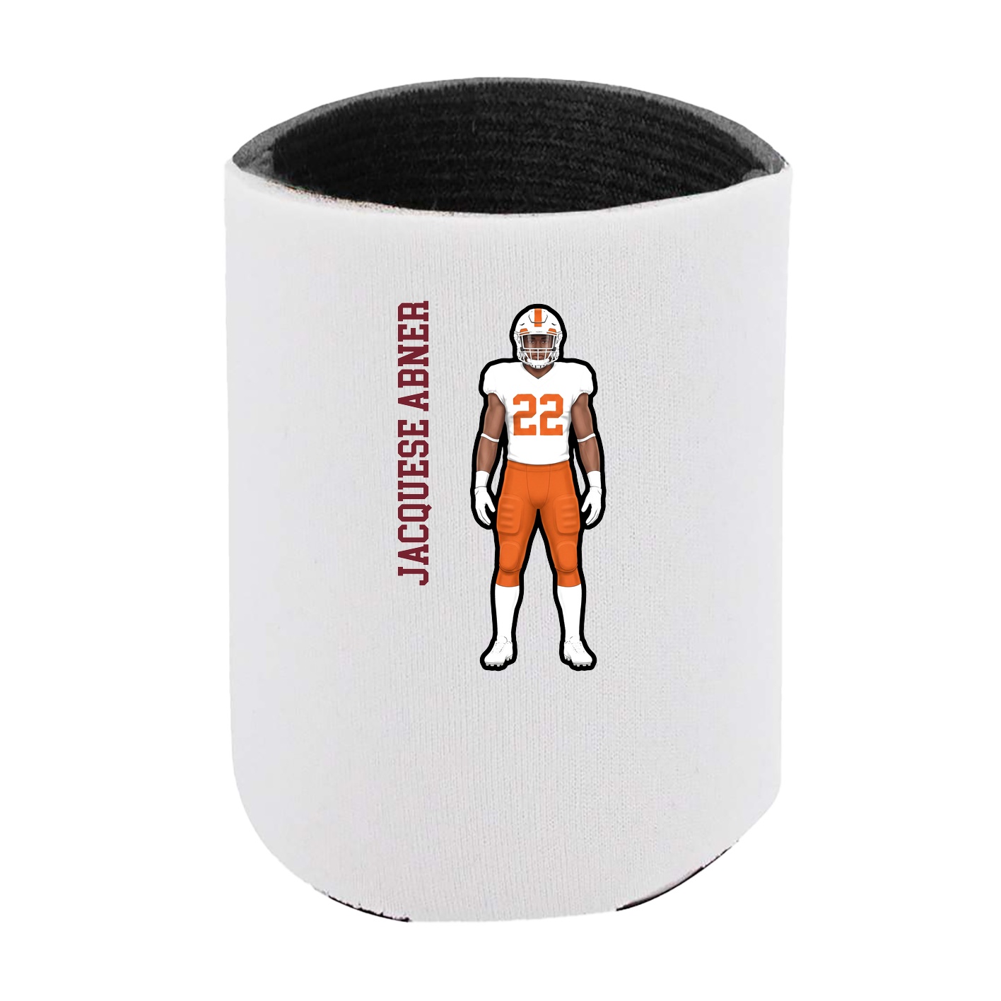 Can Holder — Name Vertical in White