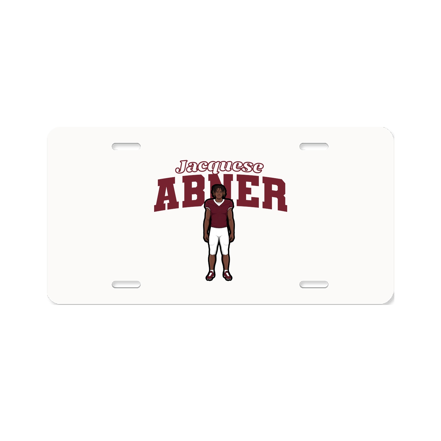 License Plate — Name Arch in Classic