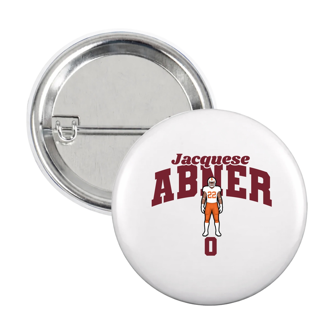 Game Day Button — Signature Arch in White