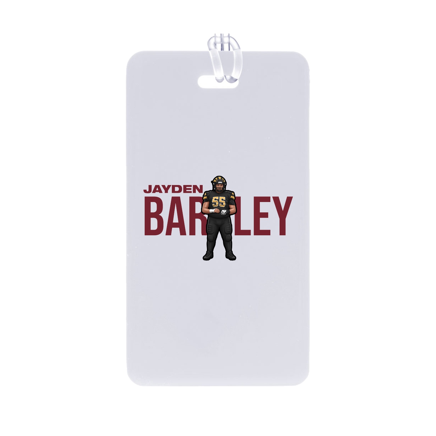 Bag Tag — Player Name in Classic