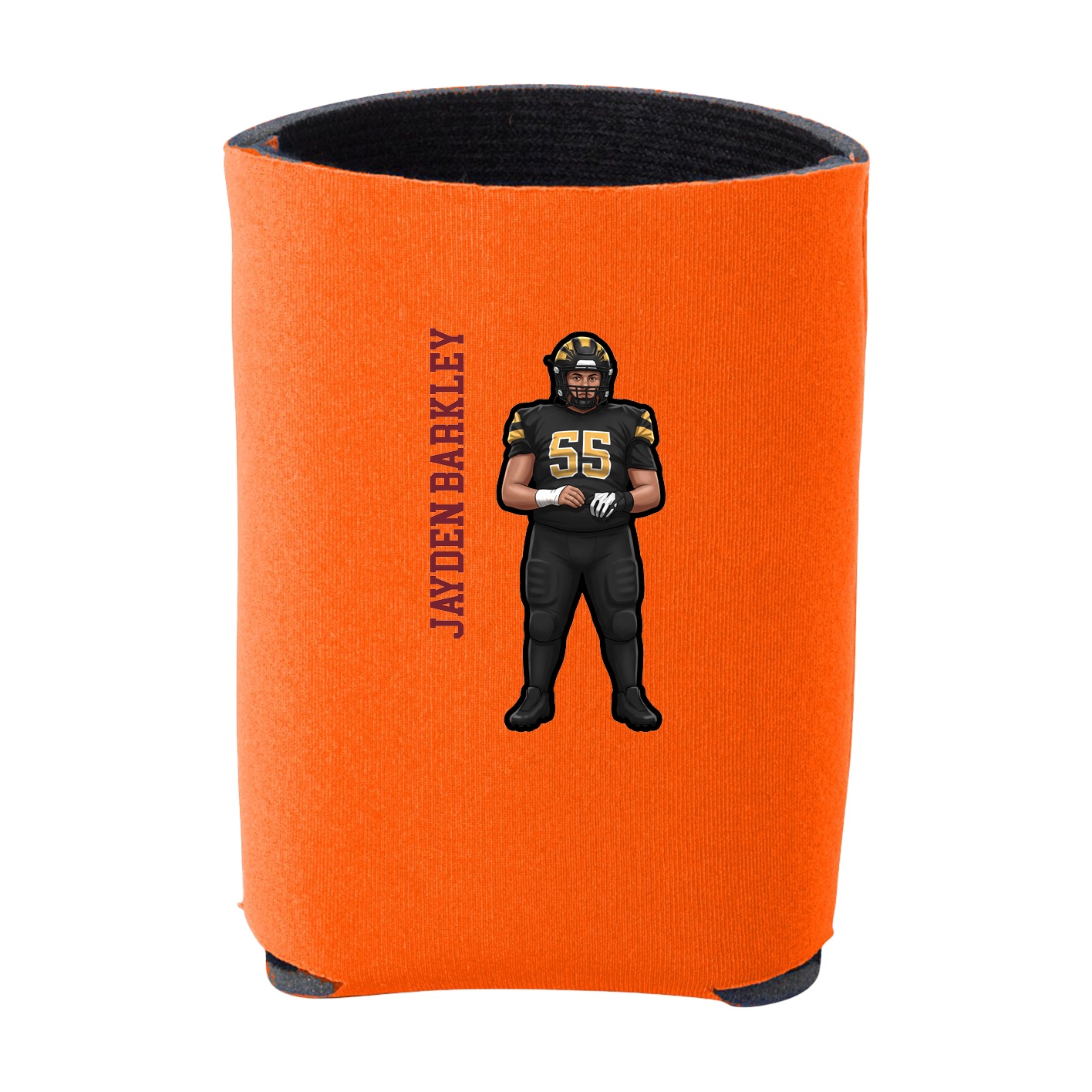 Can Holder — Name Vertical in Orange