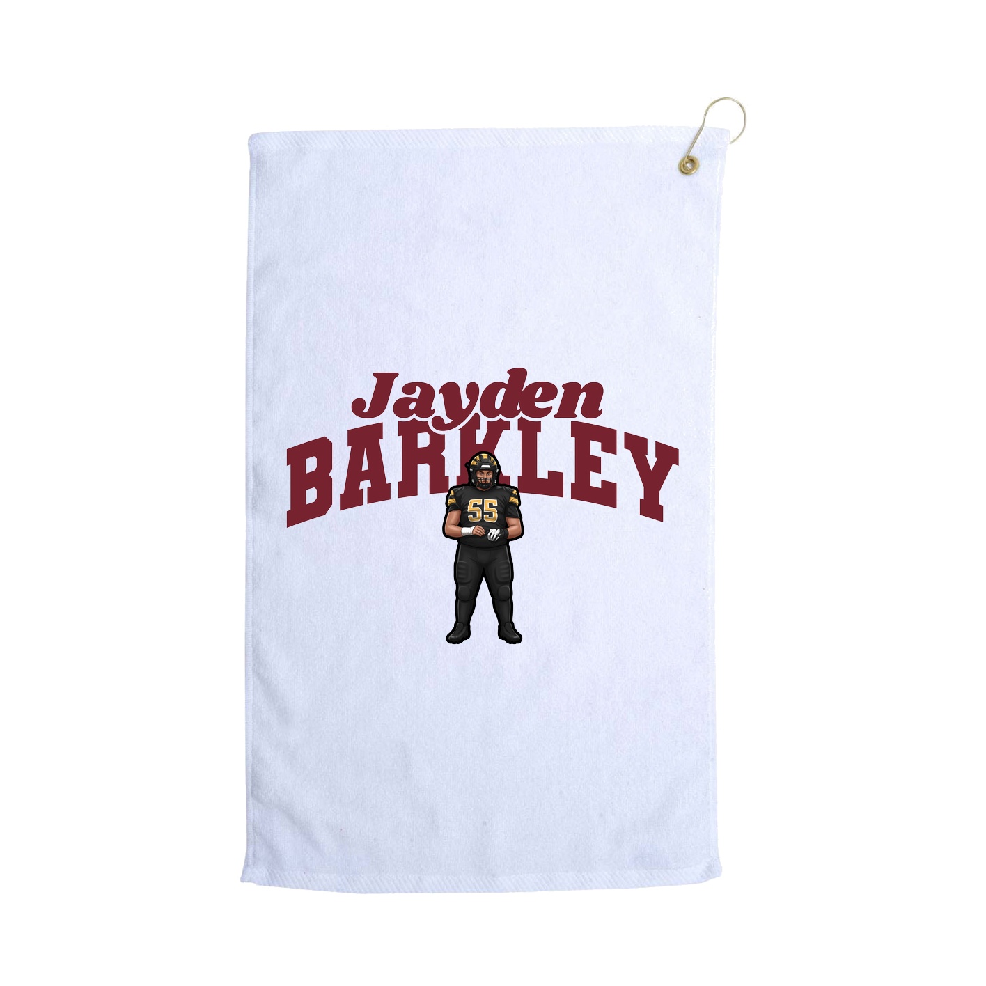 Golf Towel — Signature Arch in White