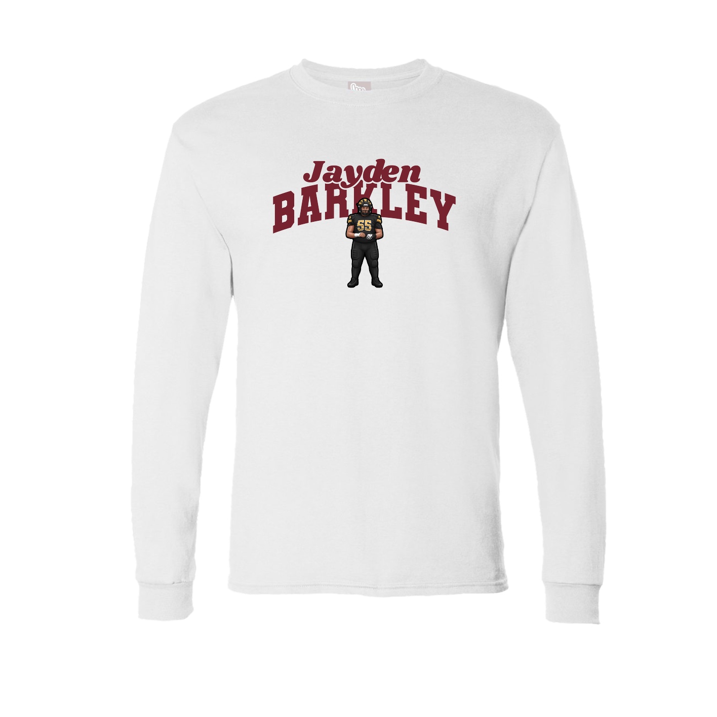 Long Sleeve Tee — Signature Arch in White