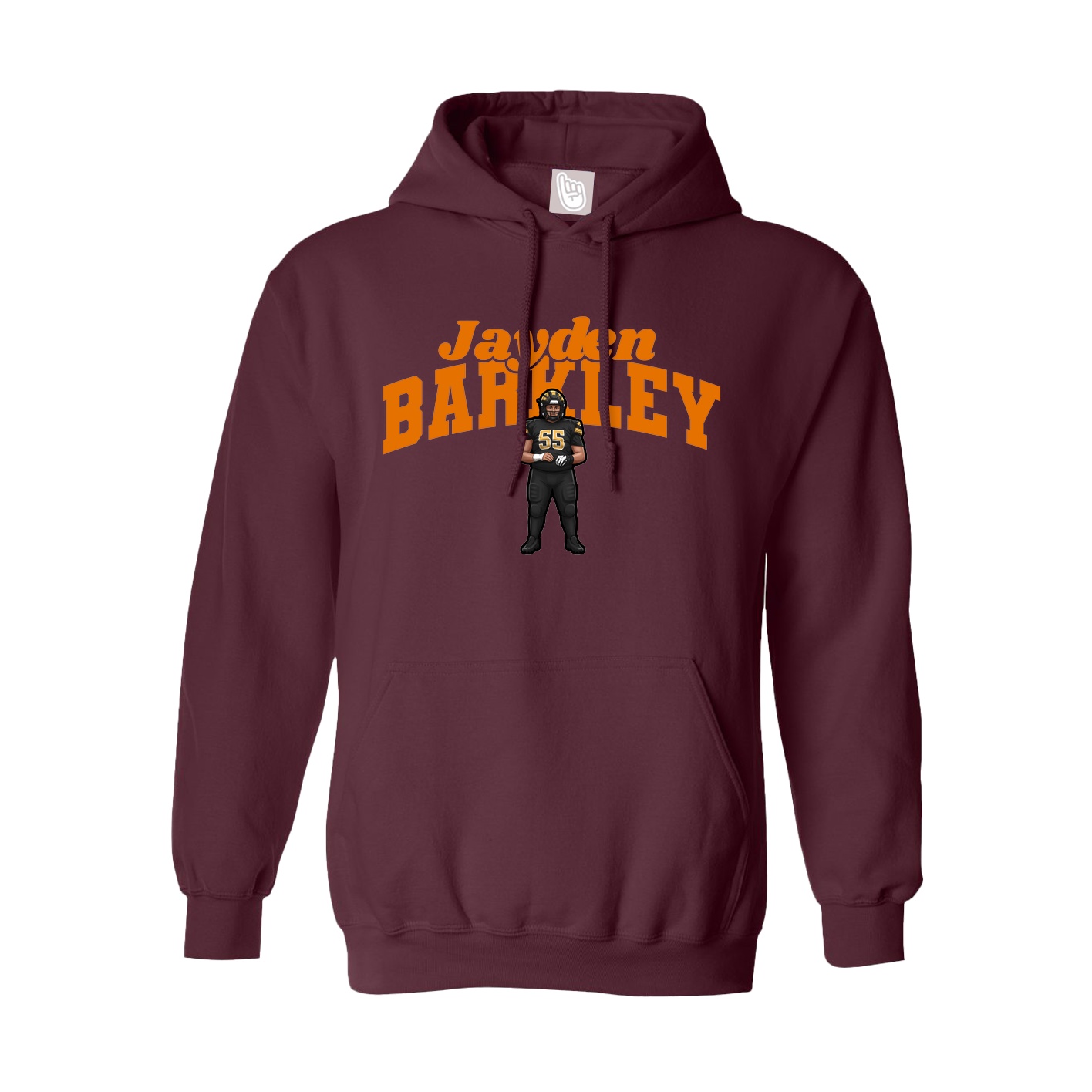 Hoodie — Signature Arch in Maroon
