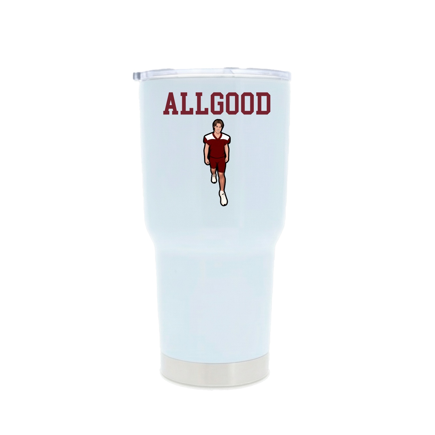 30oz Stainless Steel Tumbler — Shirsey in White