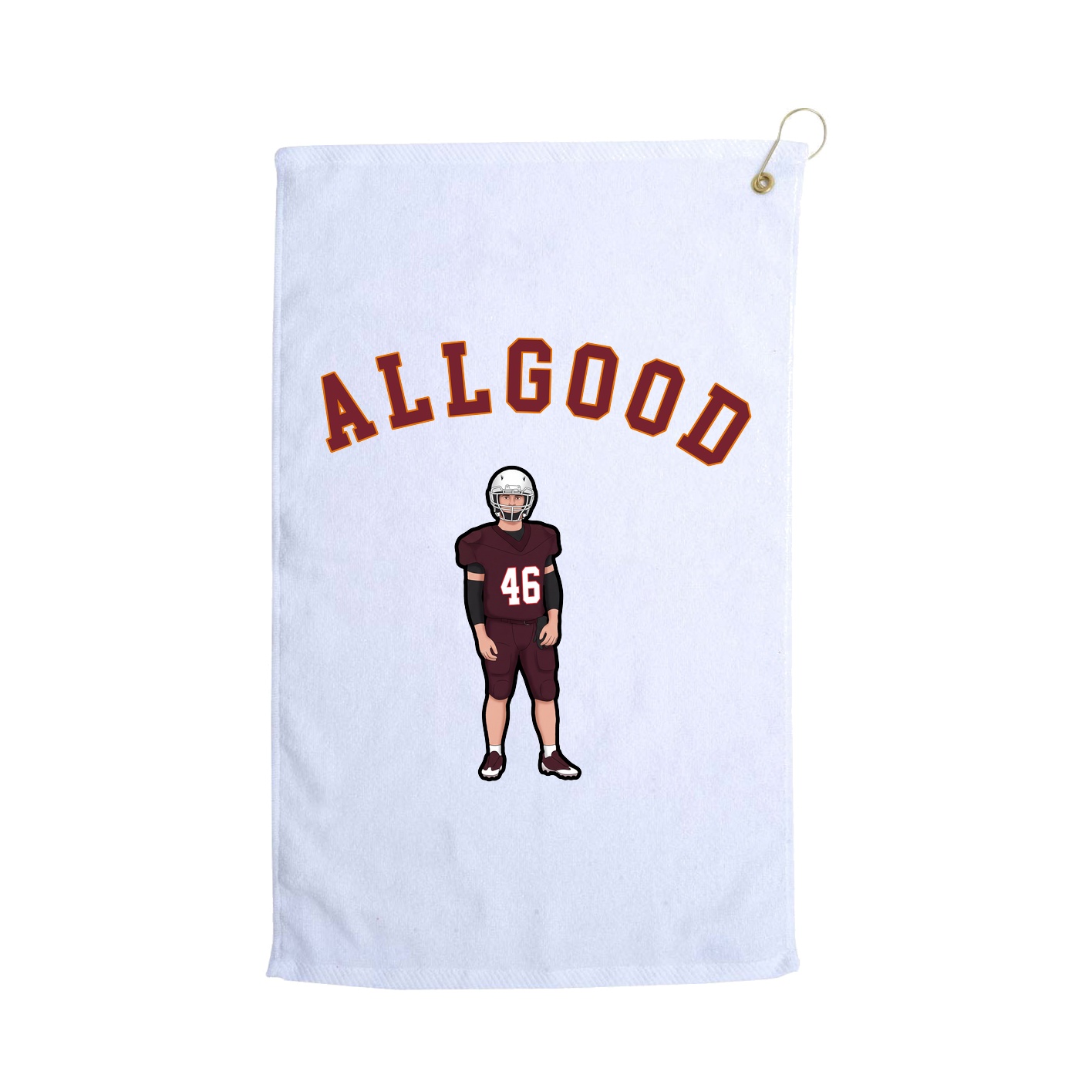Golf Towel — Shirsey Arch in White