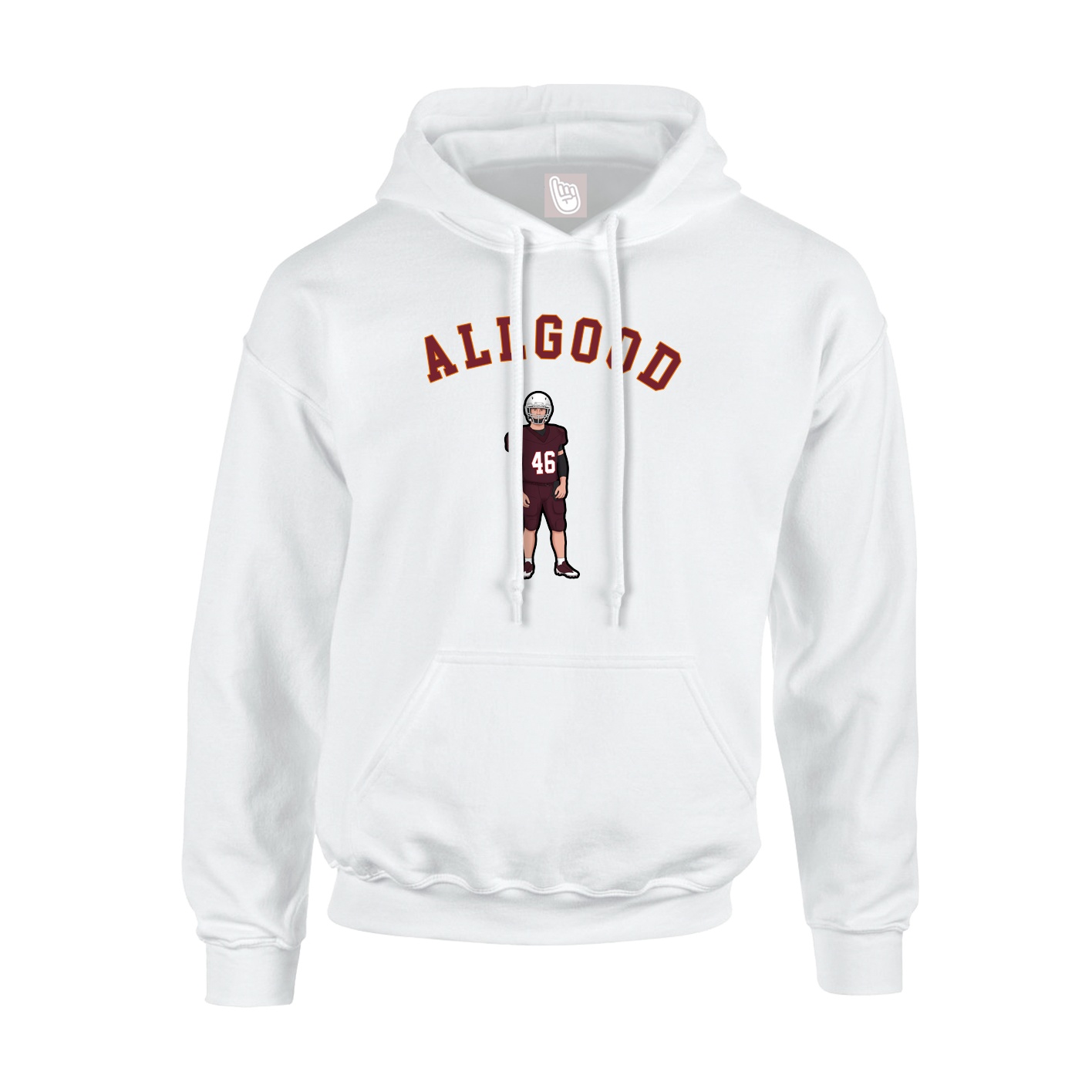 Hoodie — Shirsey Arch in White