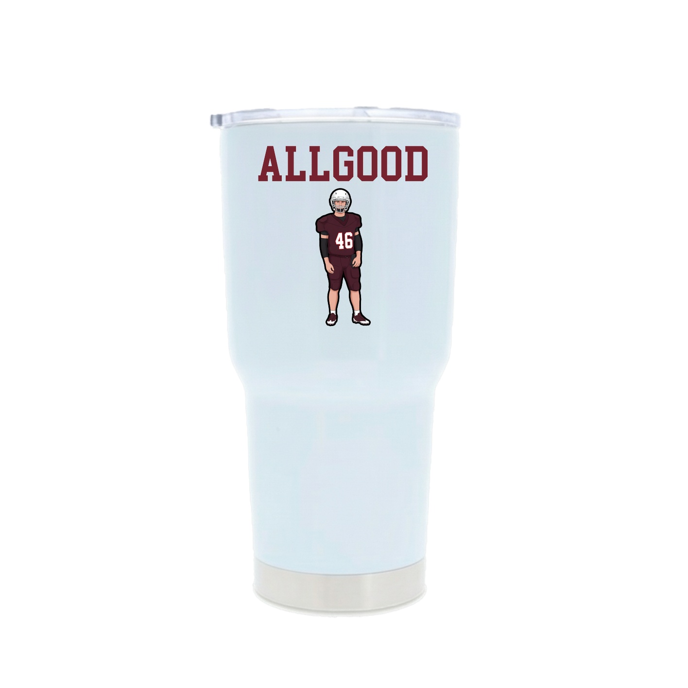 30oz Stainless Steel Tumbler — Shirsey in White