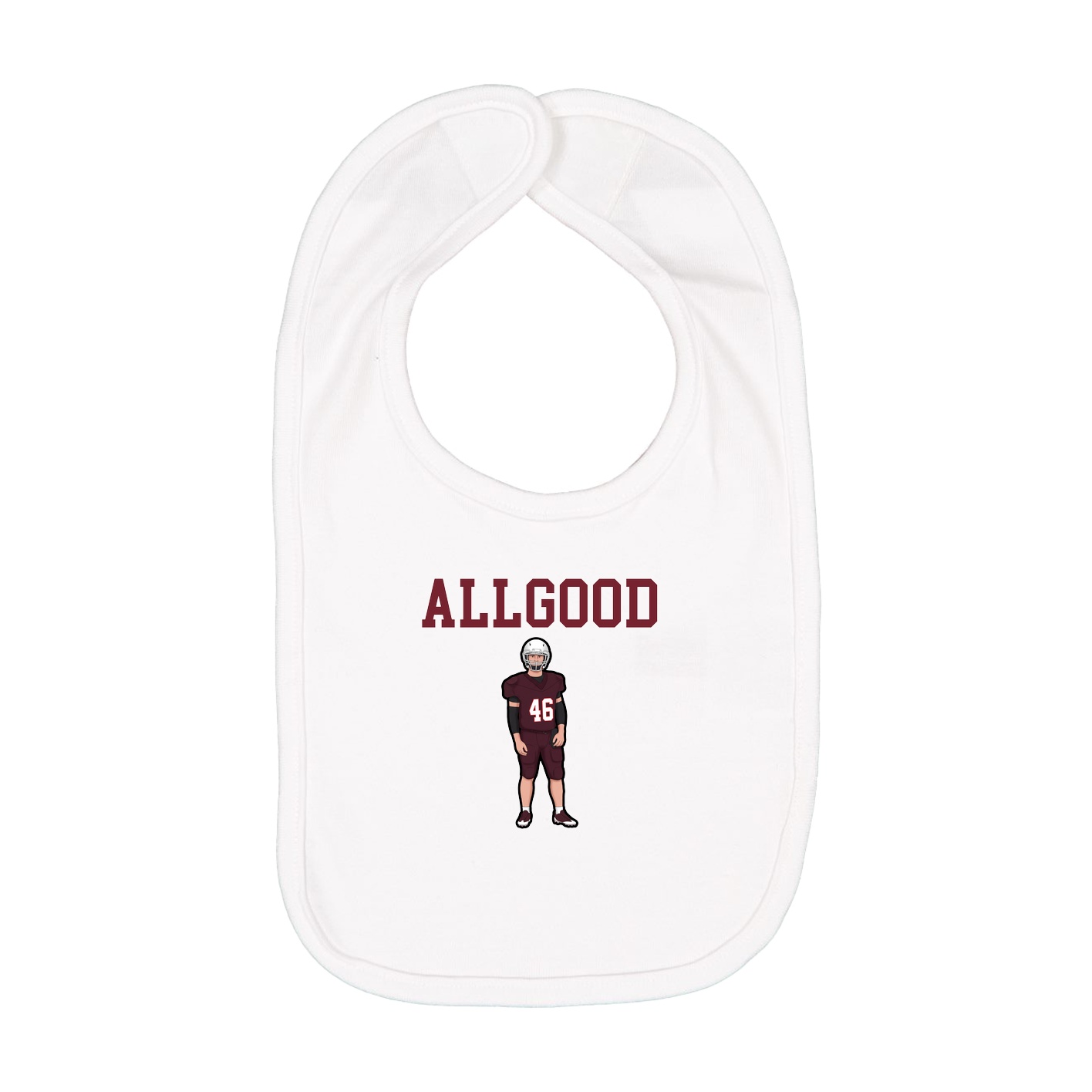 Infant Bib — Shirsey in White